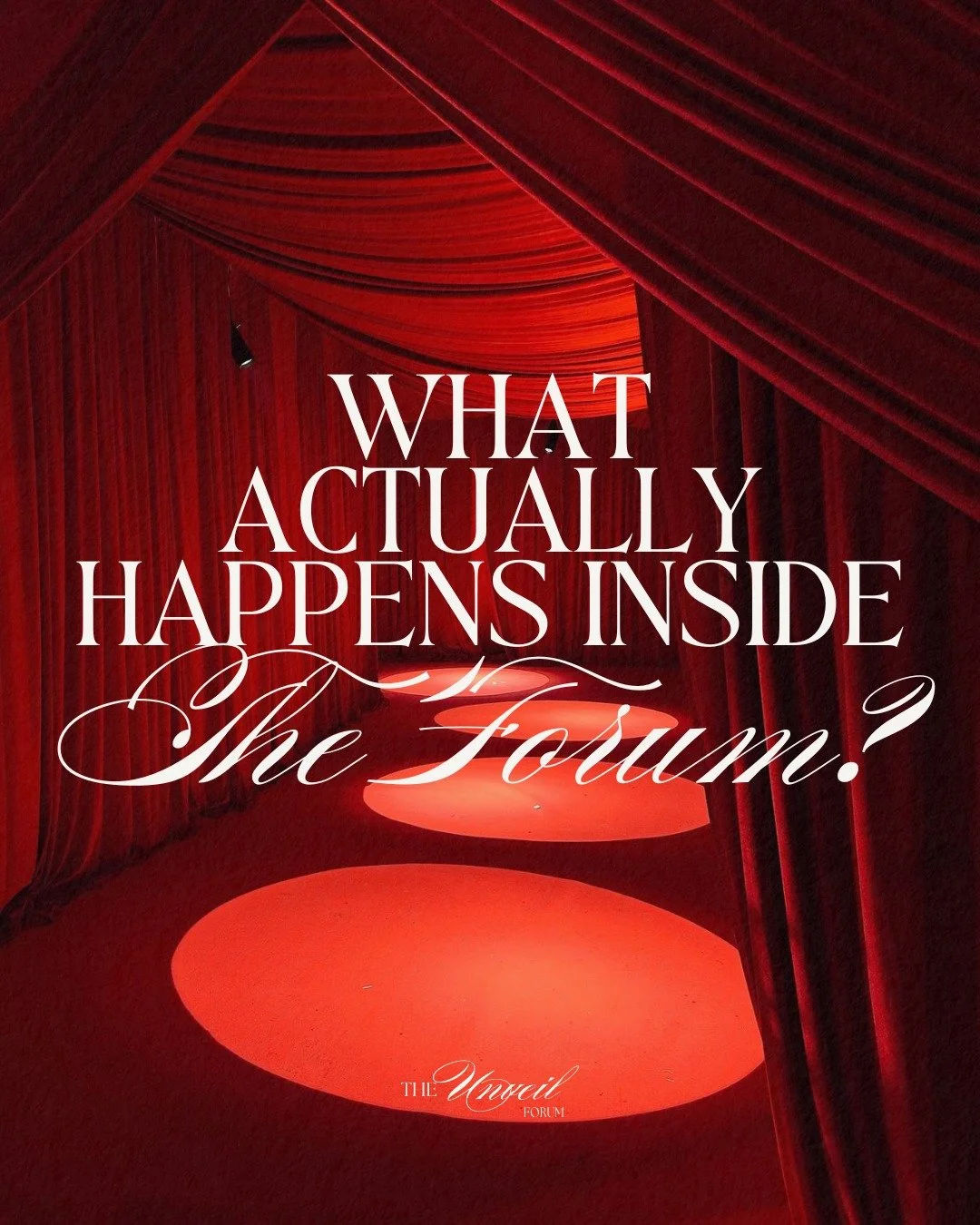 We&rsquo;ve heard your question: What does the actual structure look like at The Unveil Forum?

So here&rsquo;s the honest answer.

The Unveil Forum is designed to move between perspectives and application.

Not just passive listening.

Across the tw