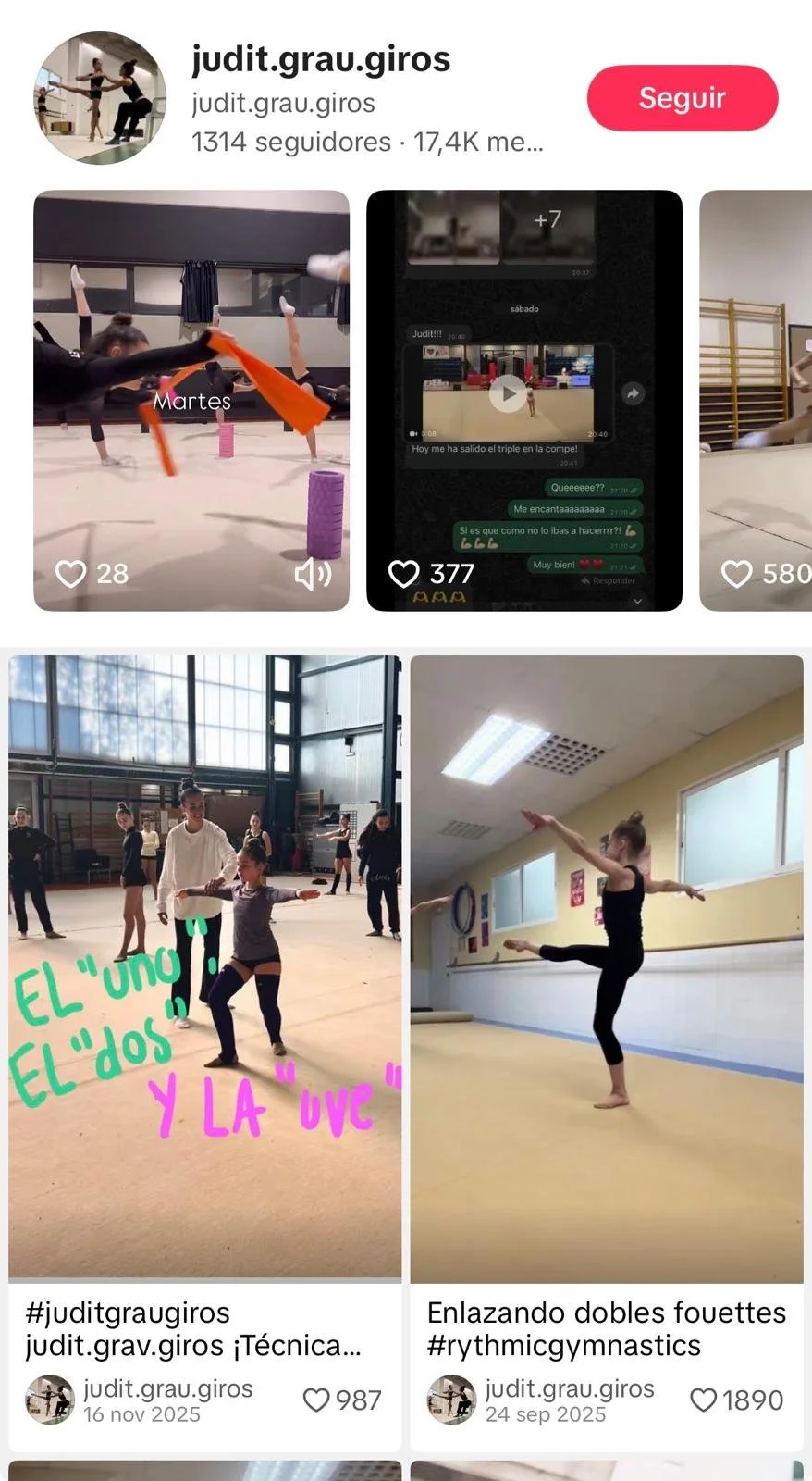 cuenta de tiktok judit grau giros