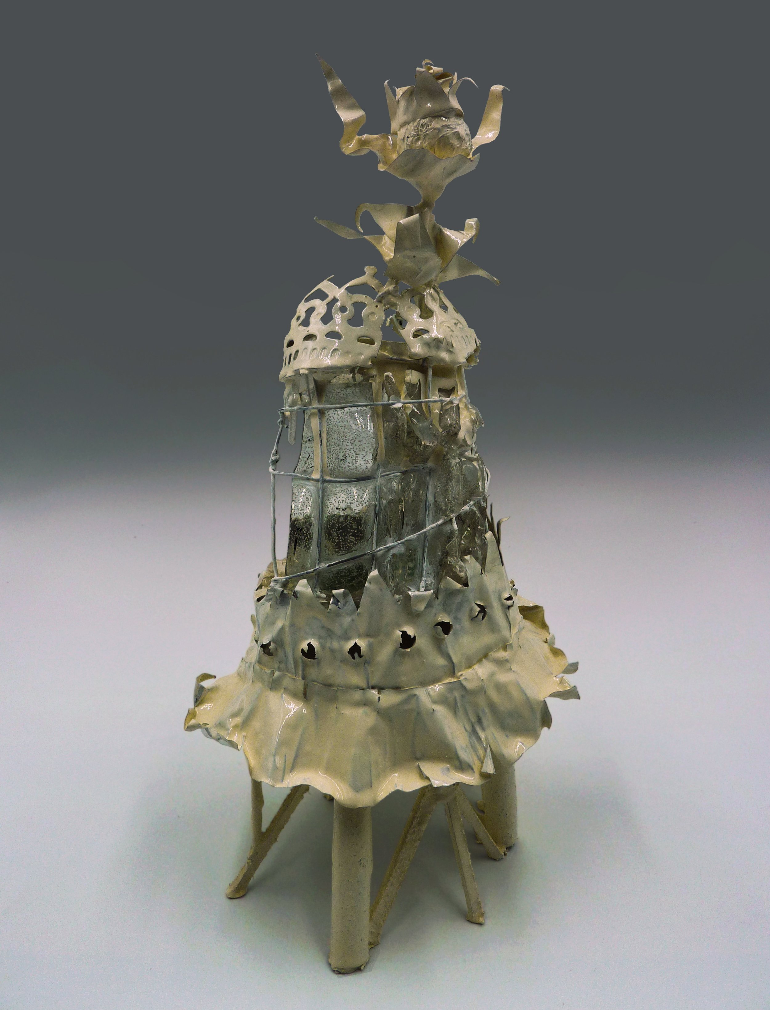 New Work V, plastic, wood, metal, wire, found objects, 25 x 15 x 15cm