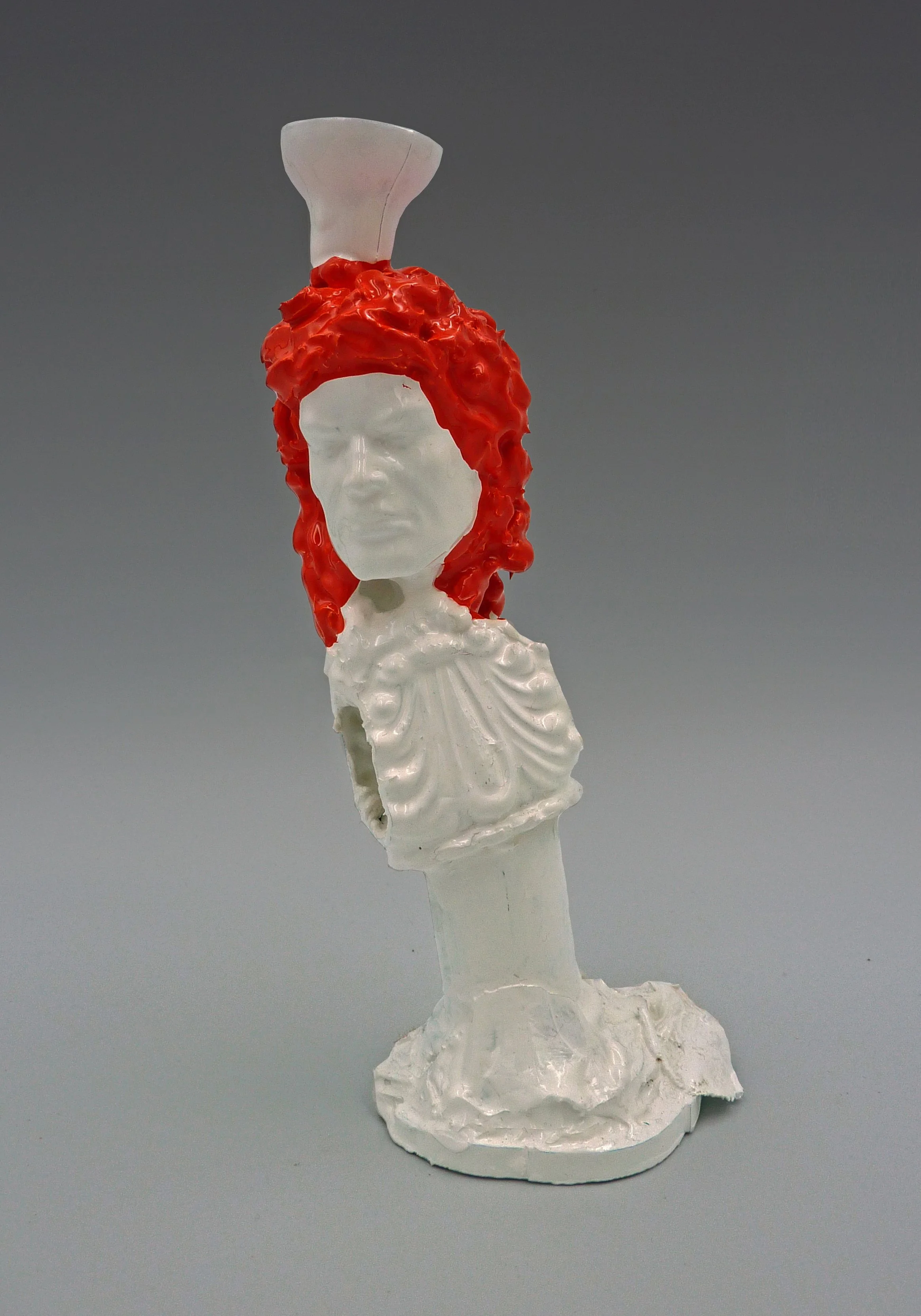 New Work XI, plastic, wood, found objects, 25 x 10 x 10cm