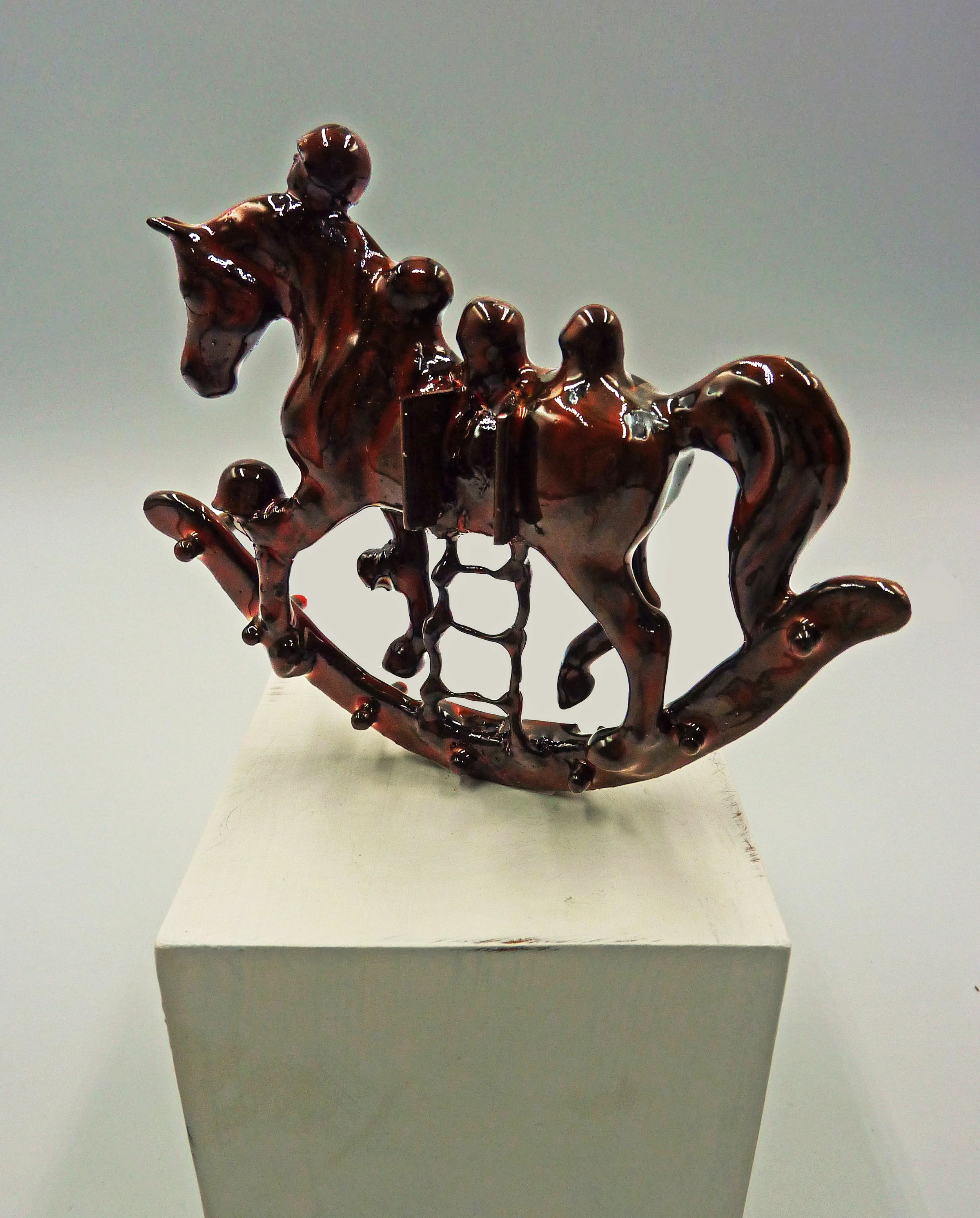 New Work IX, plastic, card, wire, found objects, 10 x 15 x 5cm