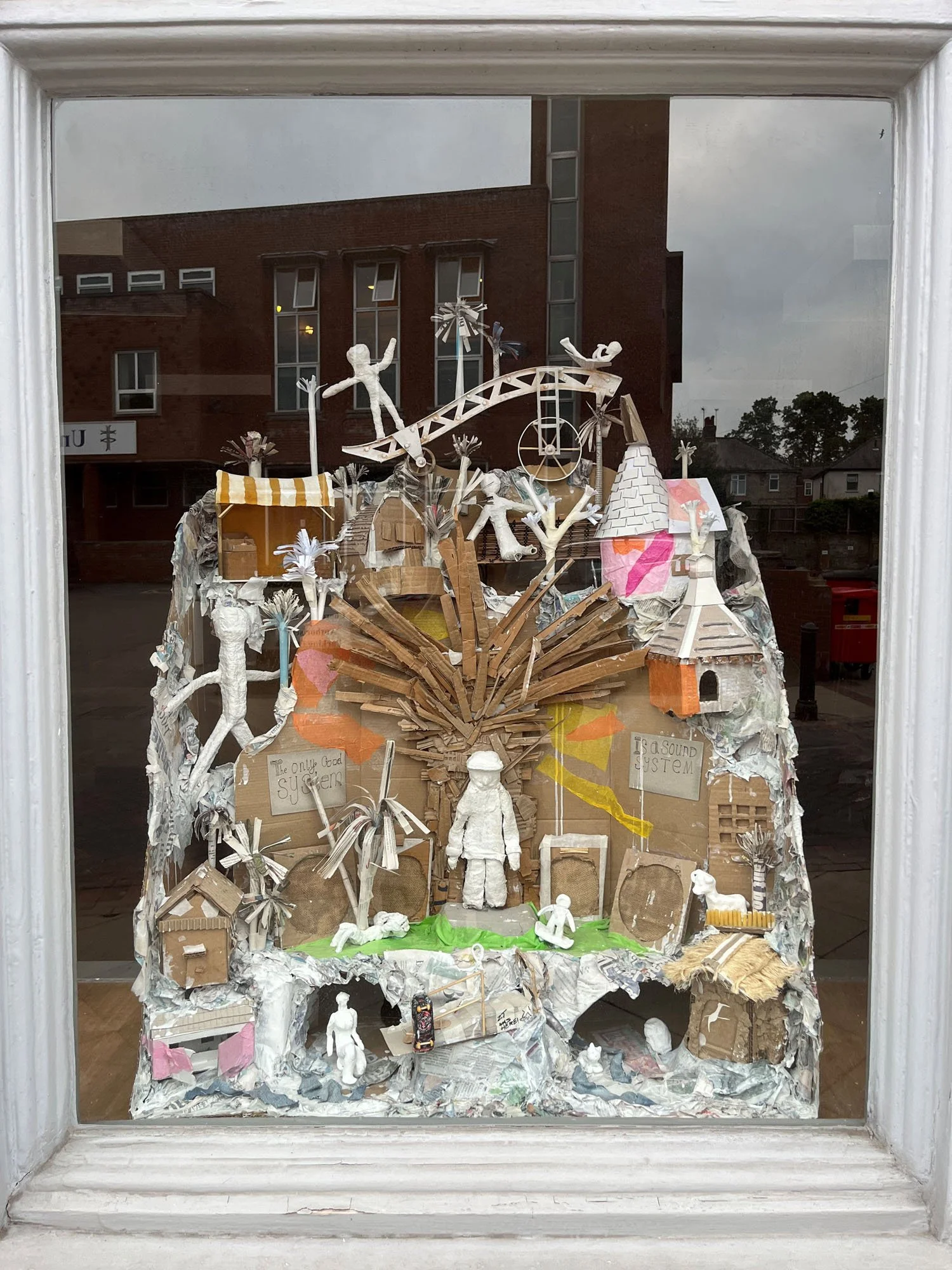 Presepe (detail II), card, clay, plaster, found objects,  100 x 110 x 35cm