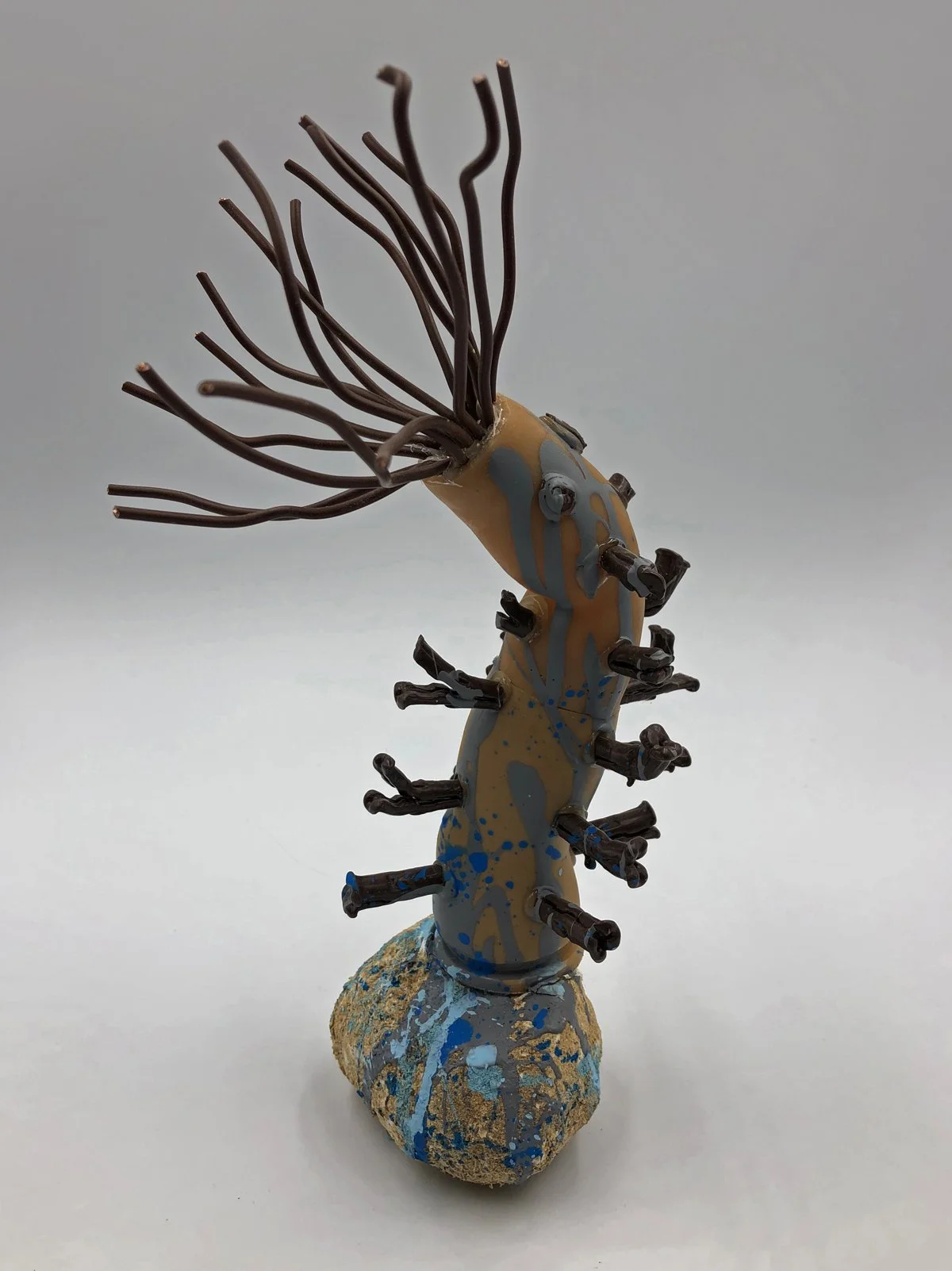 Plastic Pelagic IV, plastic, wire, clay, found objects,
30 x 15 x 10cm