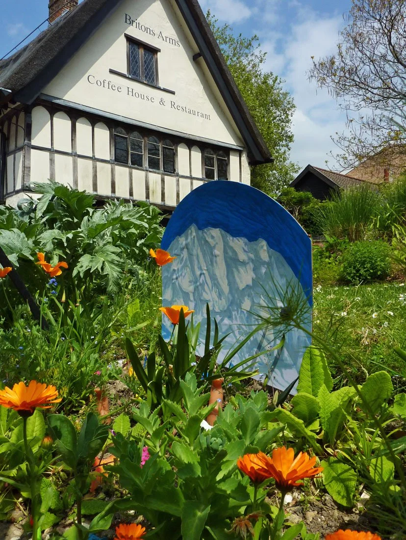 Art trail (in progress), card, wood, 50 x 70 x 5cm