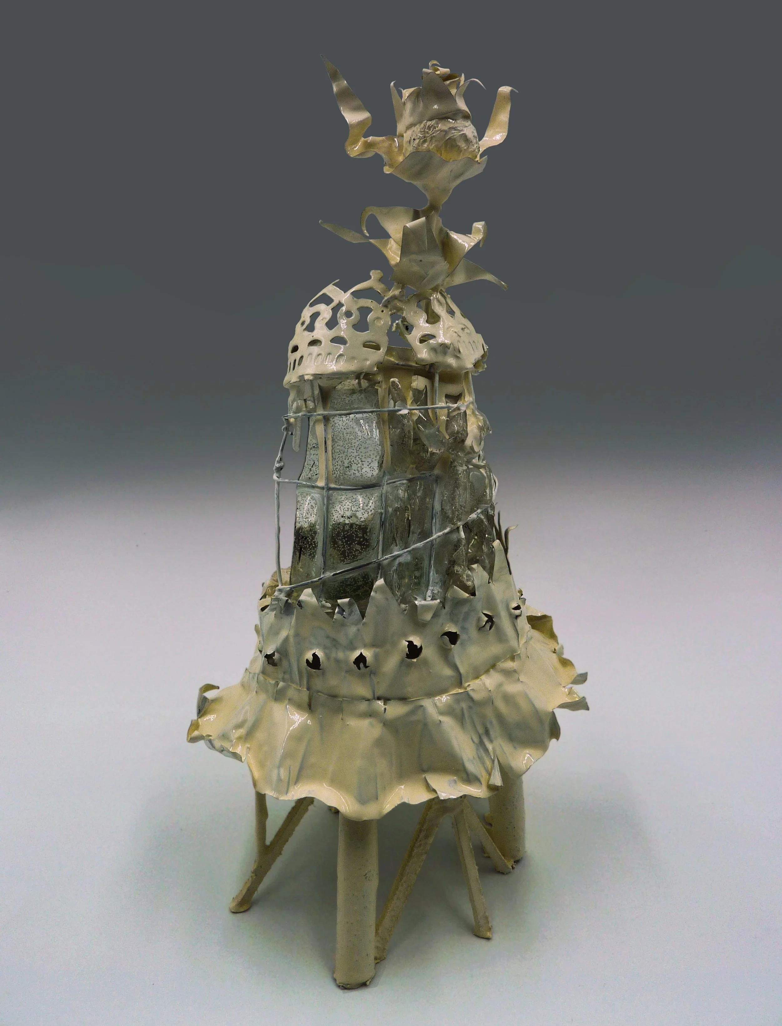 New Work V, plastic, wood, metal, wire, found objects, 25 x 15 x 15cm