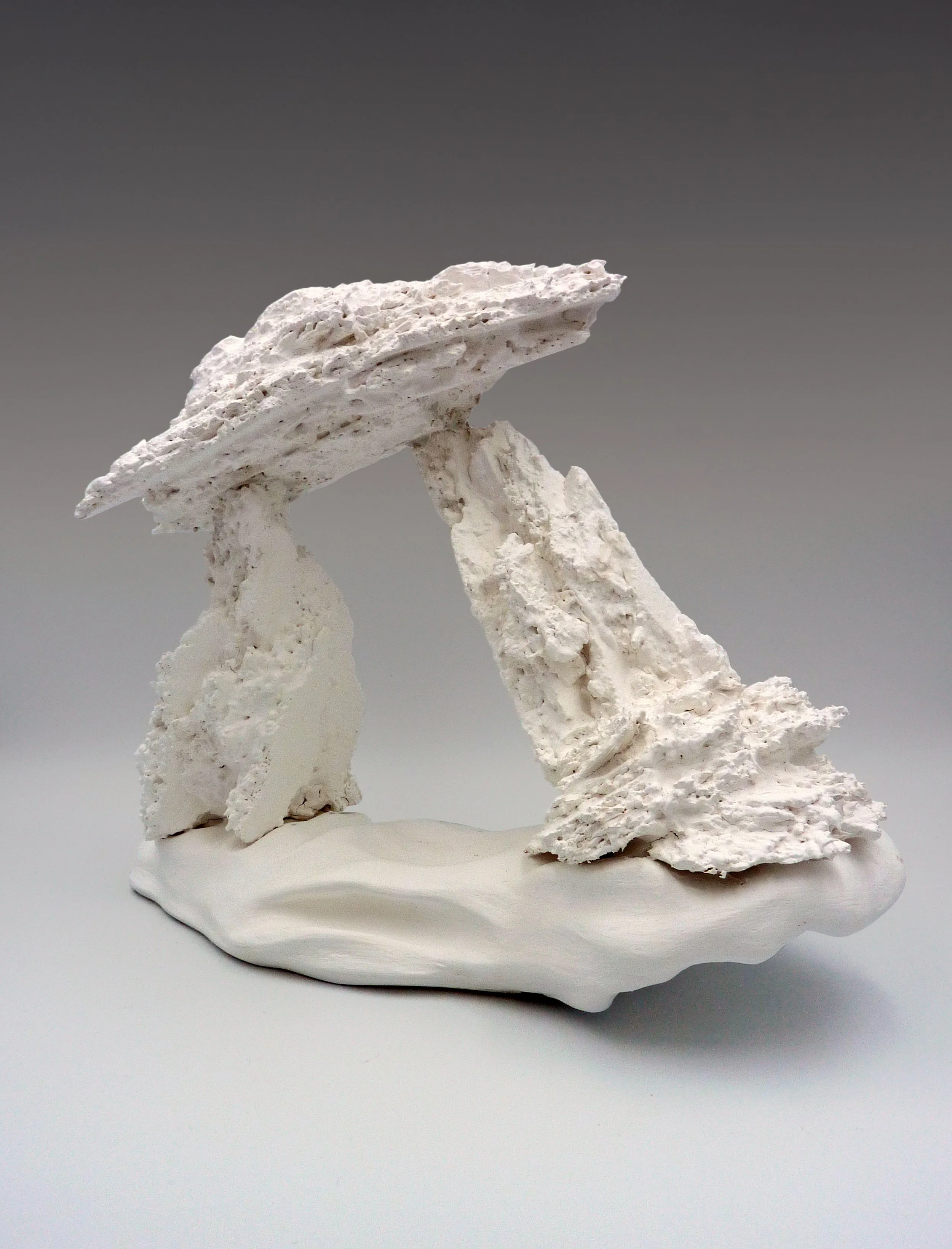 New Work XII, clay, chipboard, 25 x 30 x 10cm