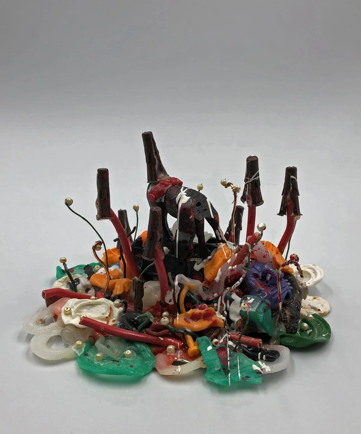 Plastic Pelagic, plastic, wire, found objects,
20 x 30 x 25cm