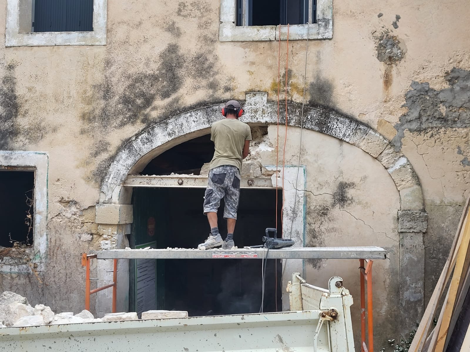 Ouverture mur porteur