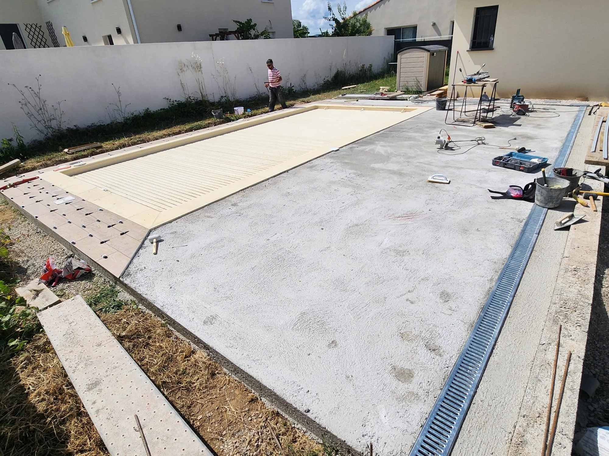 Création terrasse piscine