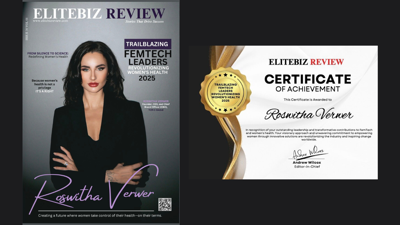 EliteBiz Review: “Shaping the Future of Women's Health: Roswitha Verwer's Groundbreaking FemTech Journey in 2025”