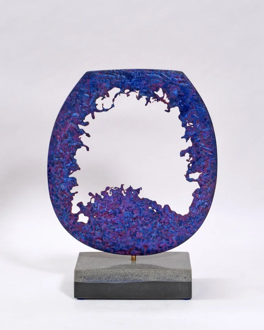   Outburst  
 £1,975
 Philip Hearsey
 Sand Cast Bronze on Glass Slate Composite Base
 Sculpture Size: 37cm x 28cm x 12cm
