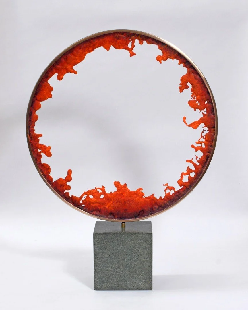   Breakthrough  
 £2,750
 Philip Hearsey
 Sandcast Bronze on Glass Slate Composite Base
 Sculpture Size: 54cm x 40cm x 10cm