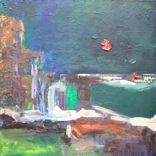  Mesa Verde  Mixed Media on Board Painting Size: 91.6cm x 91.8cm  Framed Size:93cm x 93.4cm x 4cm