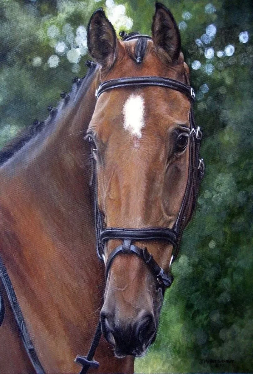   Summer Eventer  
 £1,300
 Jane Miller Robinson
 Acrylic on Canvas Board
 Framed Size: 50cm x 40cm x 3cm