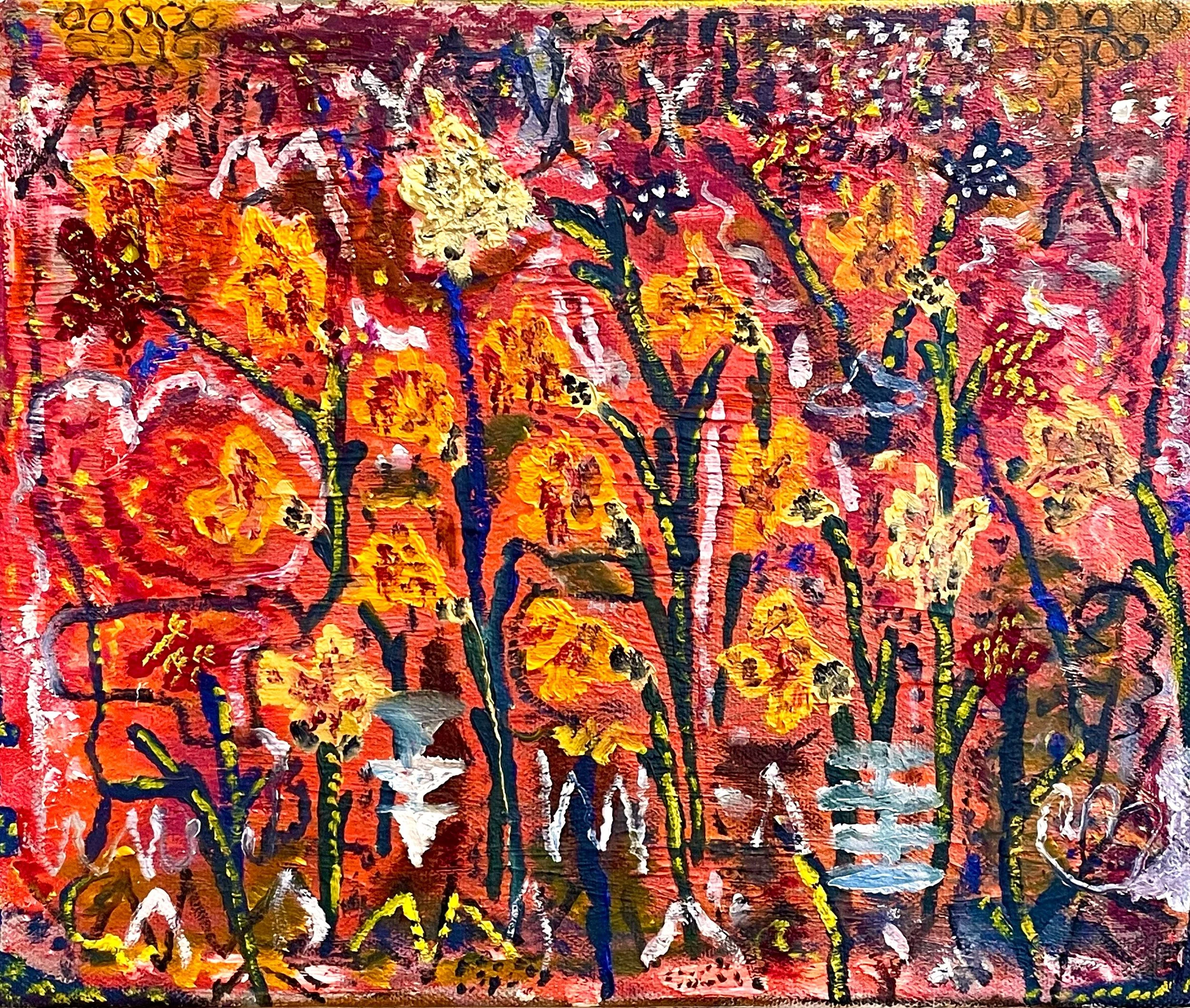  Yellow Flowers 
 Oil on Canvas
 Canvas Size: 25cm x 30cm