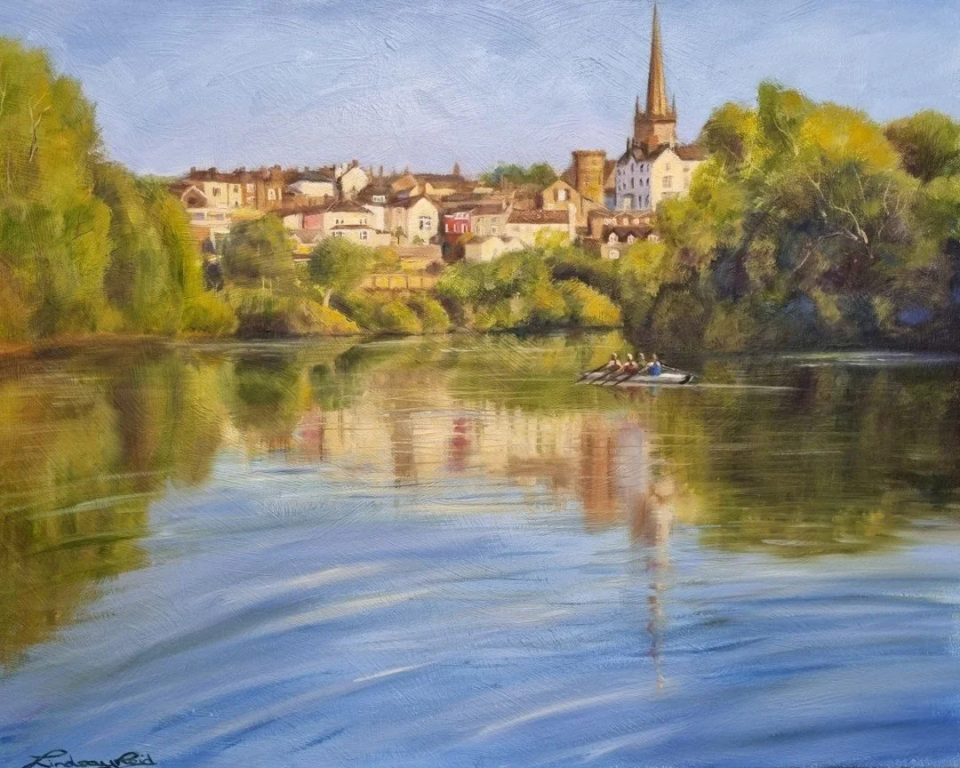   Beautiful Ross on Wye  
 £1,400
 Lindsay Reid
 Oil on Canvas Board
 Framed Size: 46cm x 56cm x 5cm
