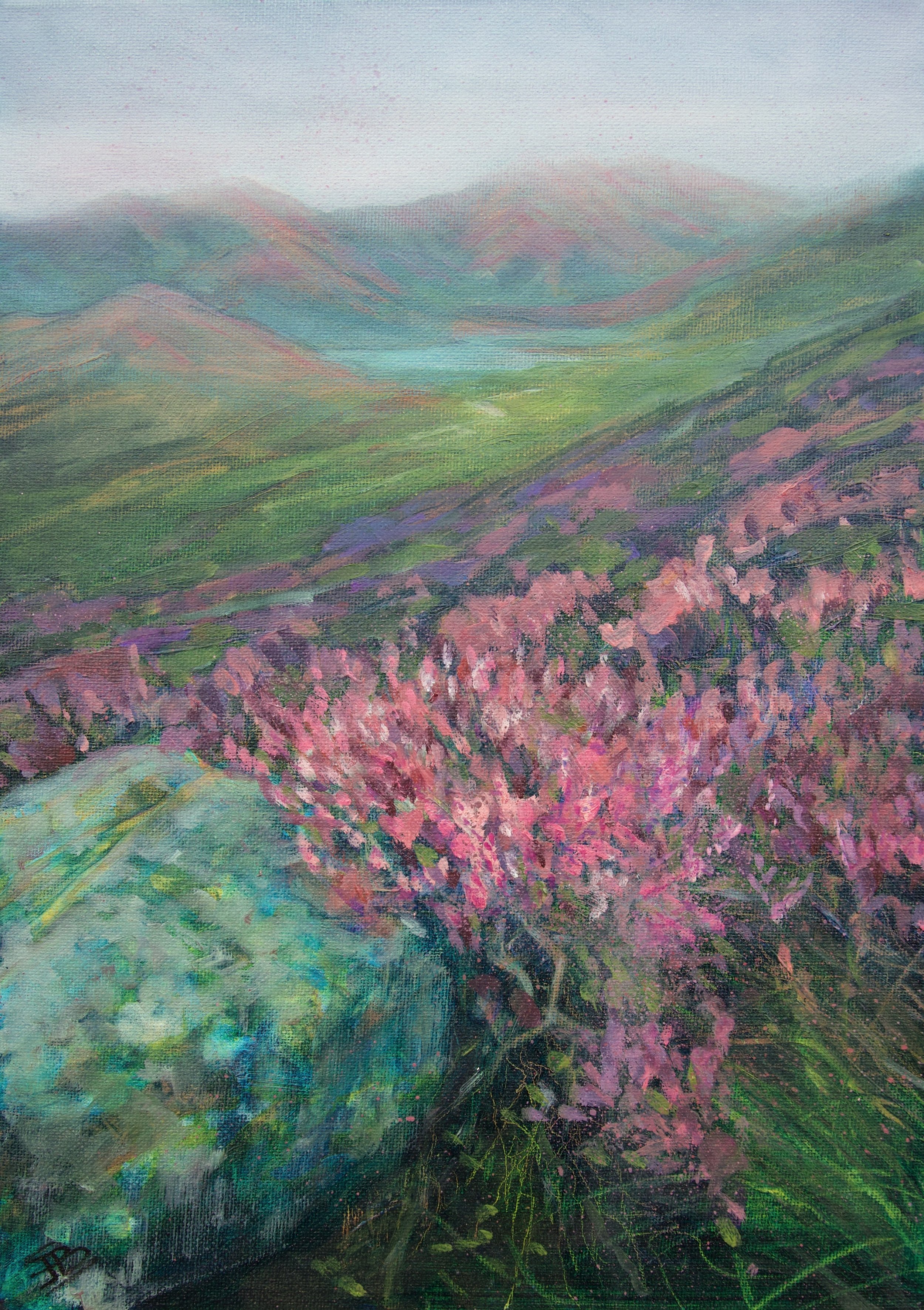  Love Song 
 Oil & Mixed Media on Canvas
 Painting Size: 42 x 30cm
 Framed Size: 57 x 45 x 4.5cm
 £995