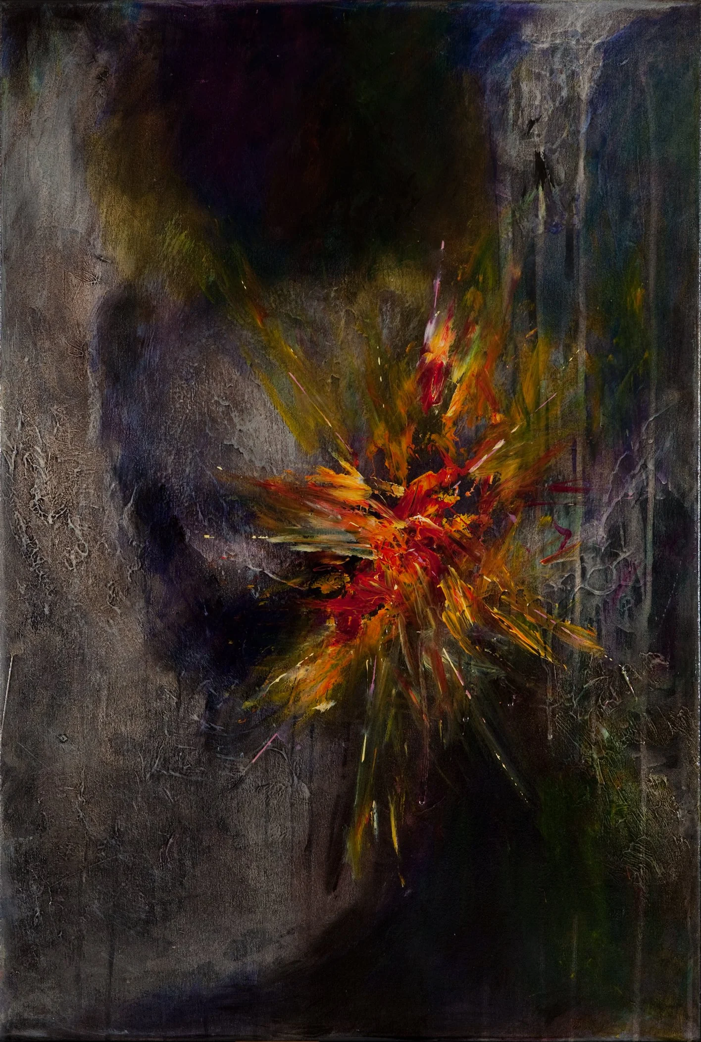  Paroxysm 
 Acrylic & Oil on Canvas
 Painting Size: 92cm x 61cm x 3.5cm