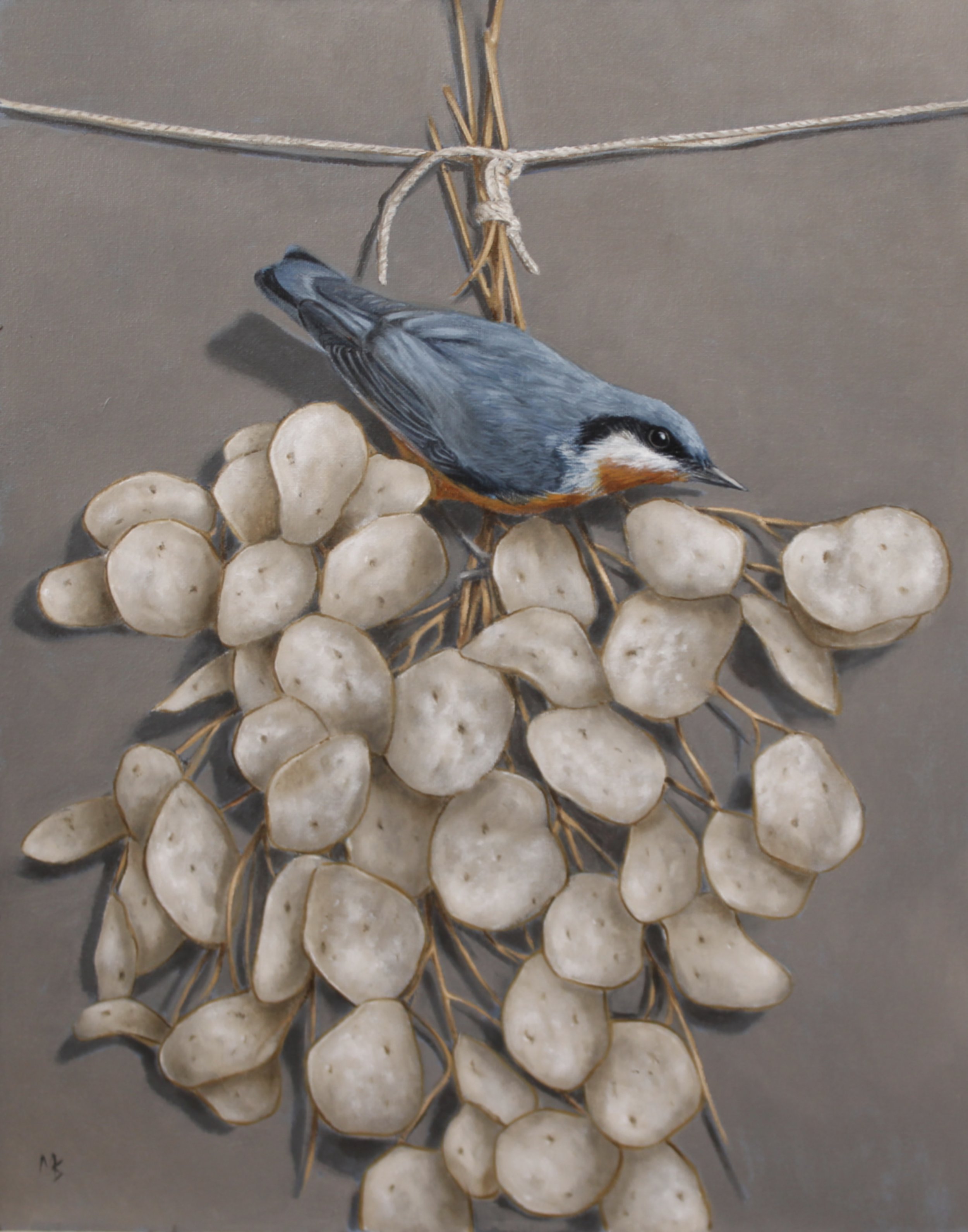  Honesty Pays 
 Oil on canvas board in black frame
 Painting: 39cm x 29cm
 Framed size: 51cm x 41cm