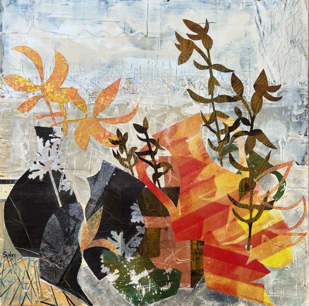   Goddess Energy Rising  
 £650
 Annette Sykes
 Mixed Media on Panel
 Framed Size: 60cm x 40cm x 2cm