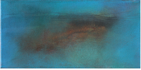  Yorkshire South Bay  Acrylic on Box Canvas 12cm x 24cm x 3cm