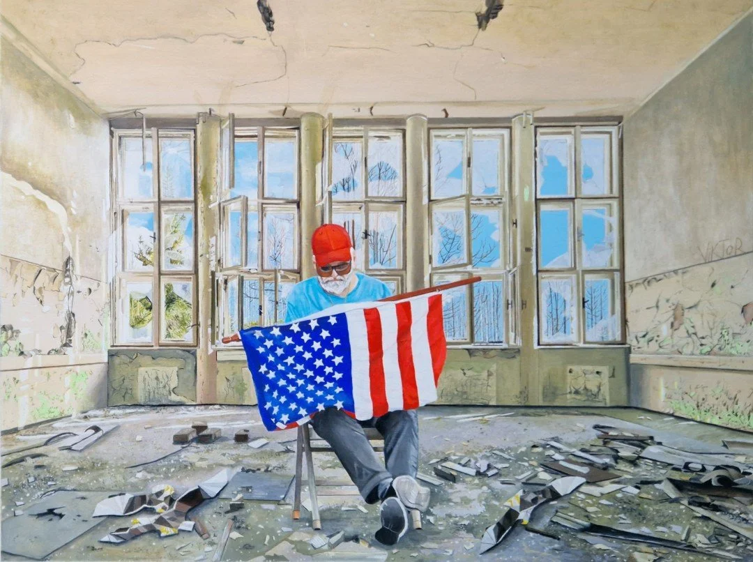  She Never Had a Home for Me  
 £3,000
 Jeanne Warren
 Acrylic Gouache & Acrylic Paint on Paper
 Framed Size: 55cm x 69cm x 2cm