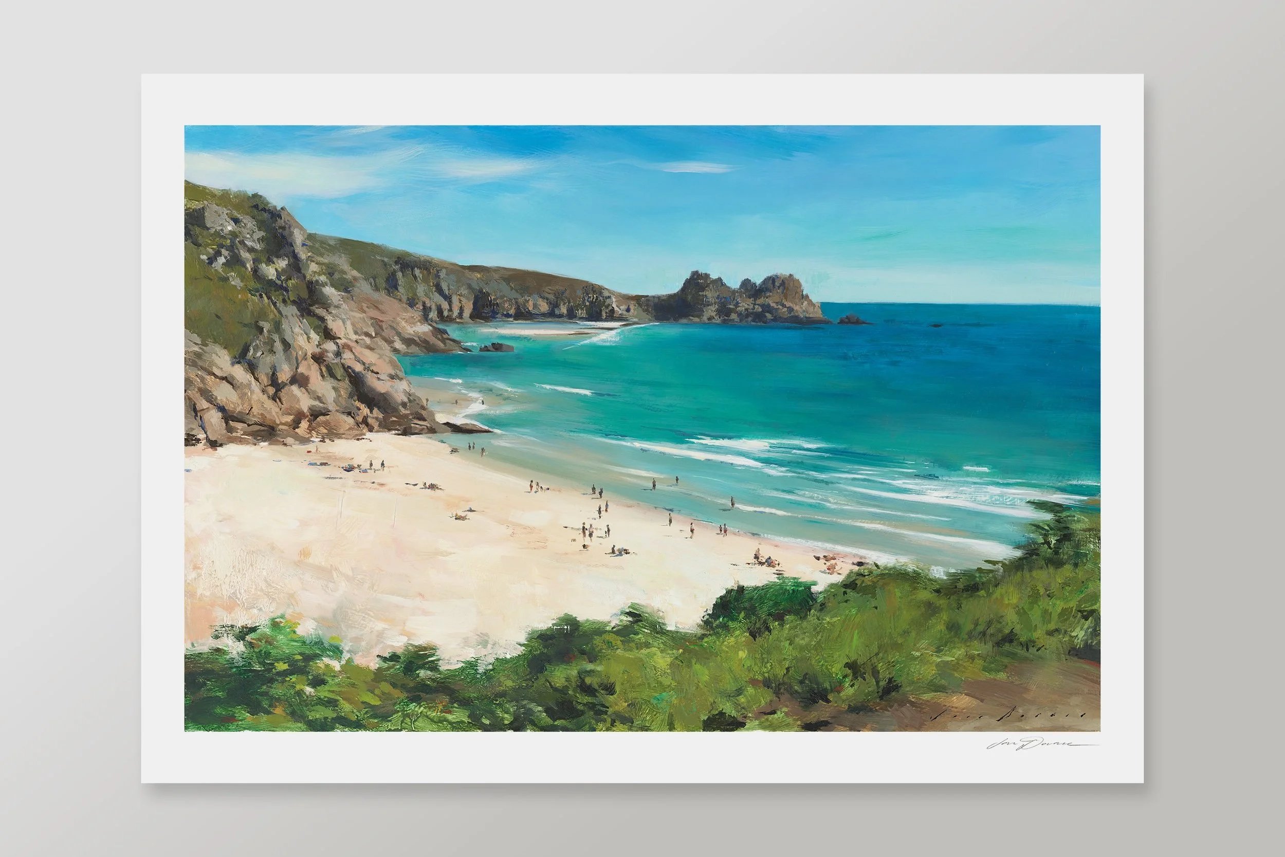  Special Memories at Porthcurno  
 Fine art print on museum quality cotton paper.
 Each print is hand-signed and titled by the artist.
  Image Size: 25cm x 38cm &nbsp; 