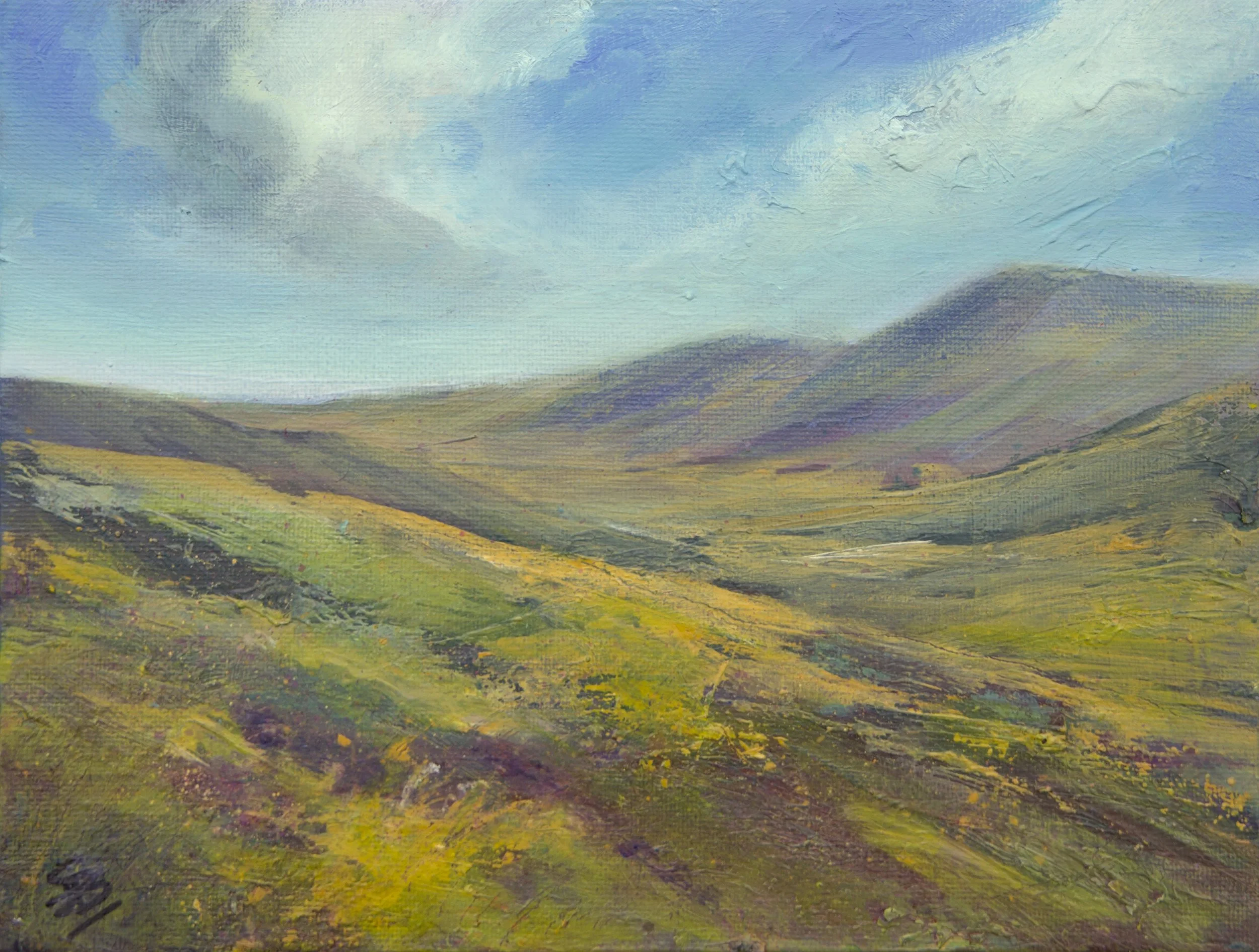  Invisible threads &nbsp;&nbsp;(Sold)
 Oil on Canvas Board
 Painting Size: 18 x 24cm
 Framed Size: 33 x 39 x 4.5cm