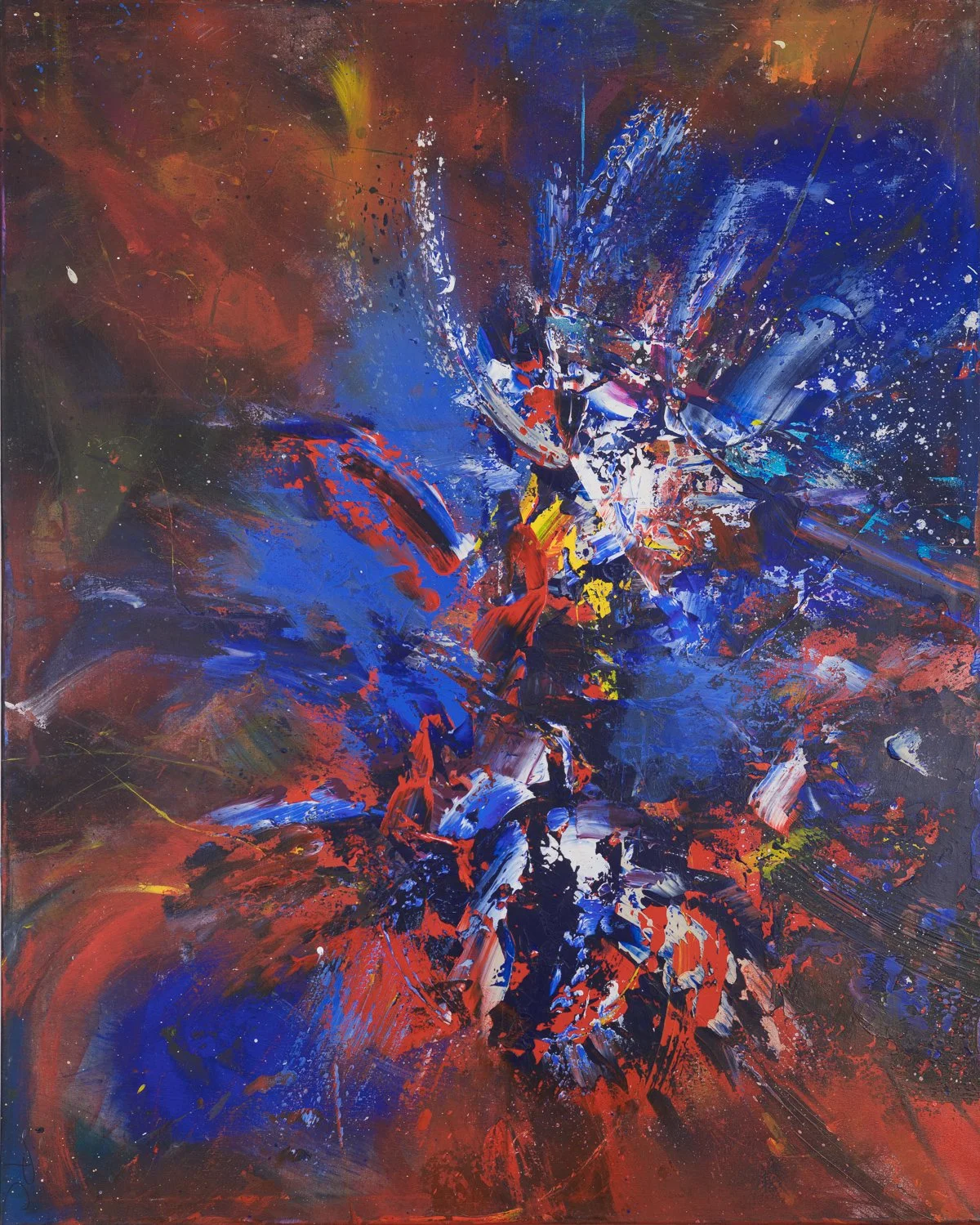  Aster 
 Acrylic on Canvas in Black Floating Frame
 Painting Size: 127 x 102cm
 Framed Size: 128.5 x 103.5 x 3.5cm
  £2,350