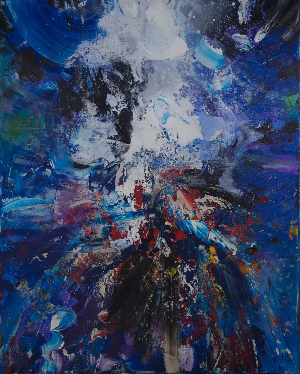  Untitled XIV 
 Acrylic on Canvas in Black Floating Frame
 Painting Size: 127 x 102cm
 Framed Size: 128.5 x 103.5 x 3.5cm
  £2,350