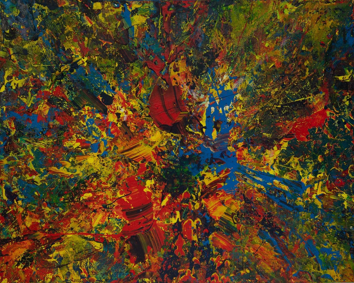  Liberia 
 Acrylic on Canvas in Black Floating Frame
 Painting Size: 101.5 x 127.2cm
 Framed Size: 103 x 128.7 x 3.5cm
  £2,350