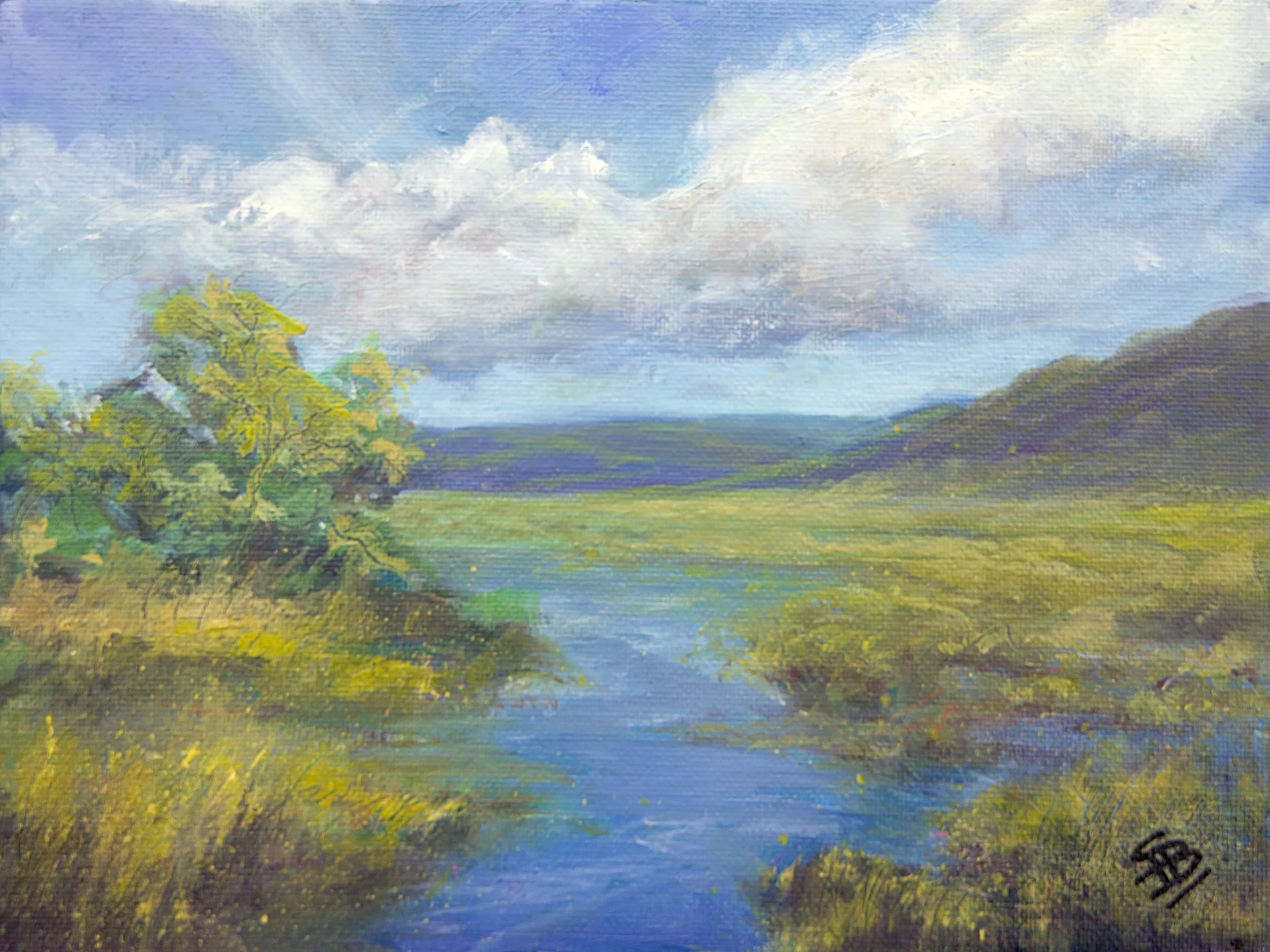  Drifting &nbsp;&nbsp;(Sold)
 Oil on Canvas Board
 Painting Size: 18 x 24cm
 Framed Size: 33 x 39 x 4.5cm