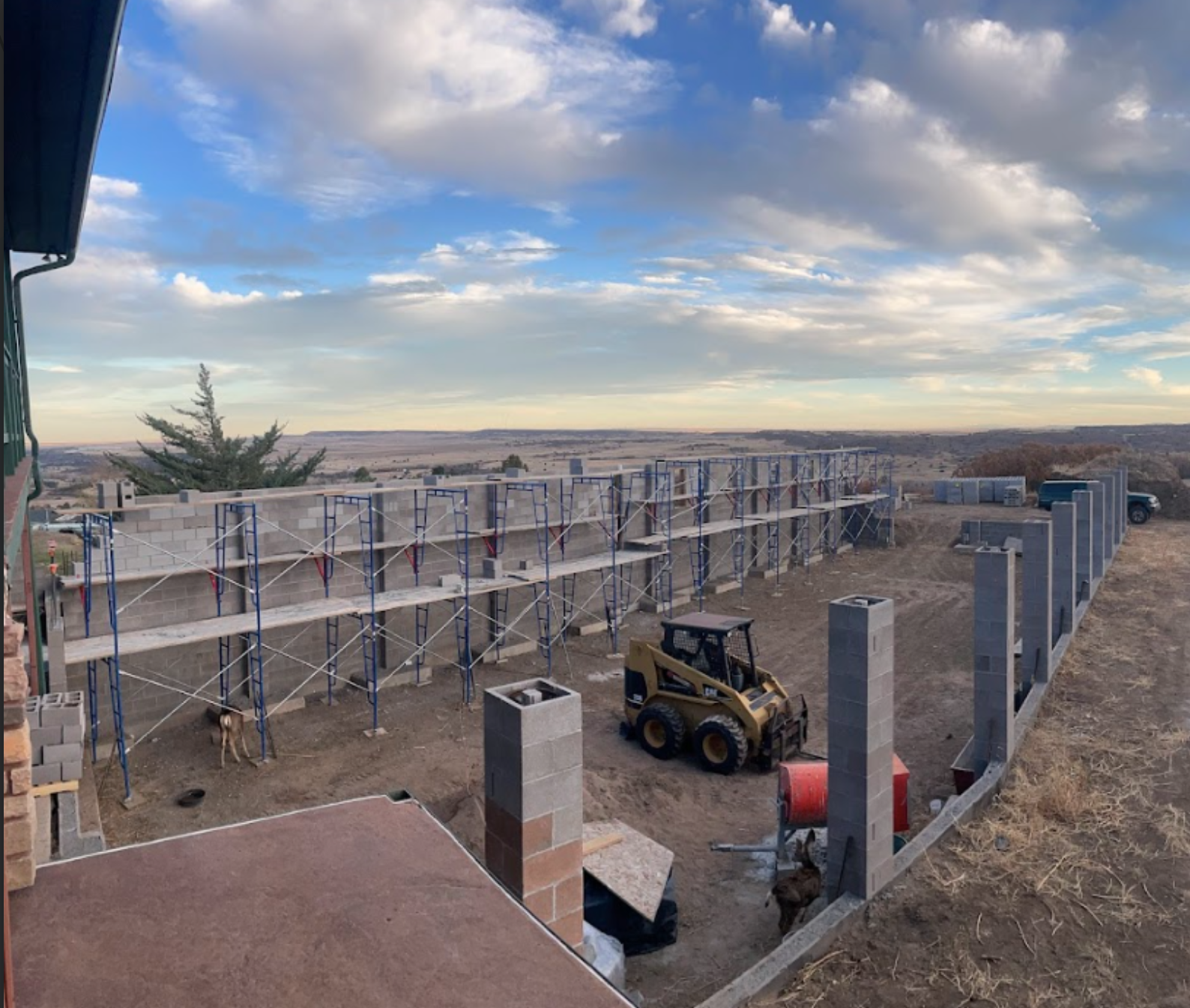 Masonry Shell for Koi Pond