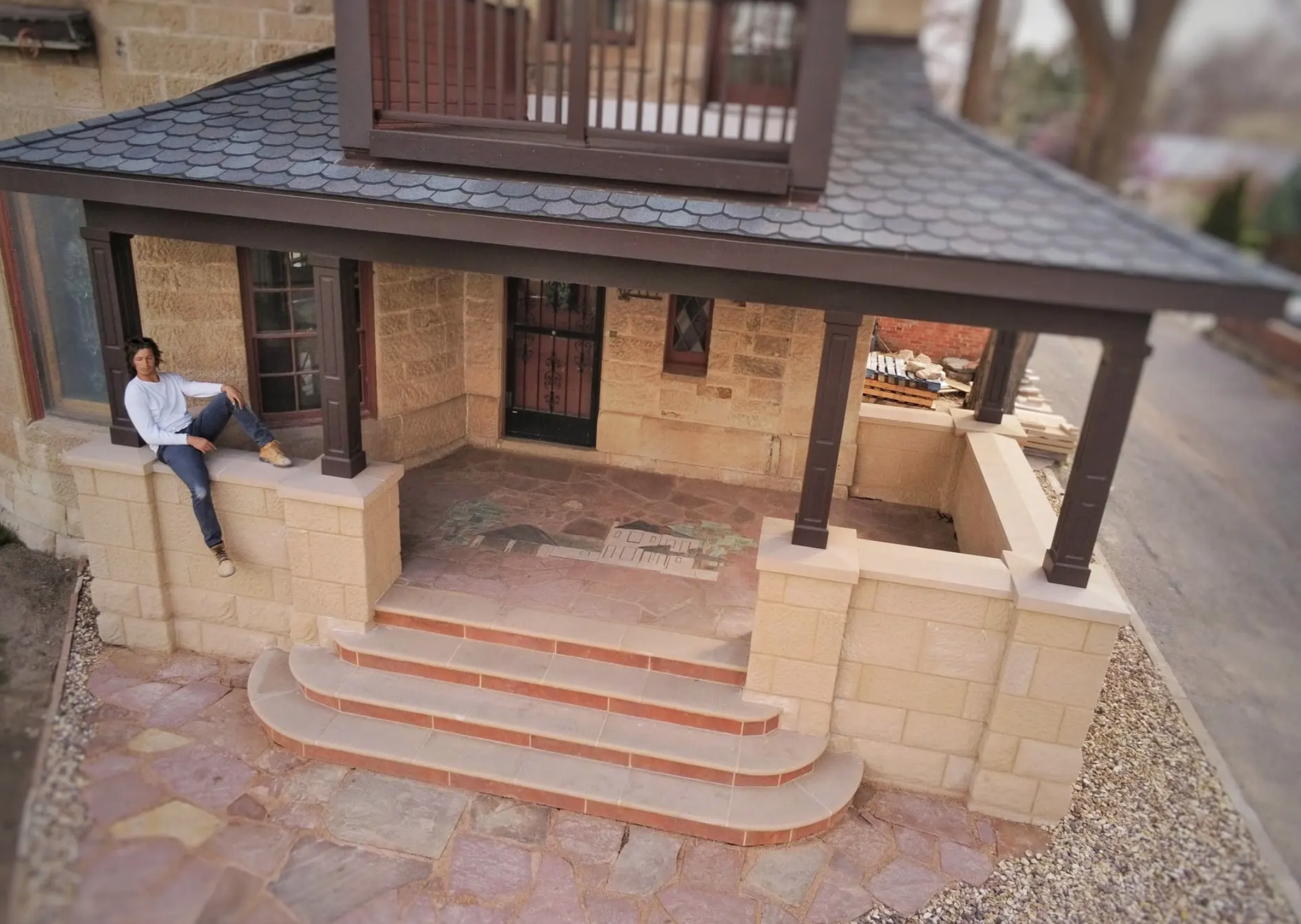 addition of veranda to historic residence 