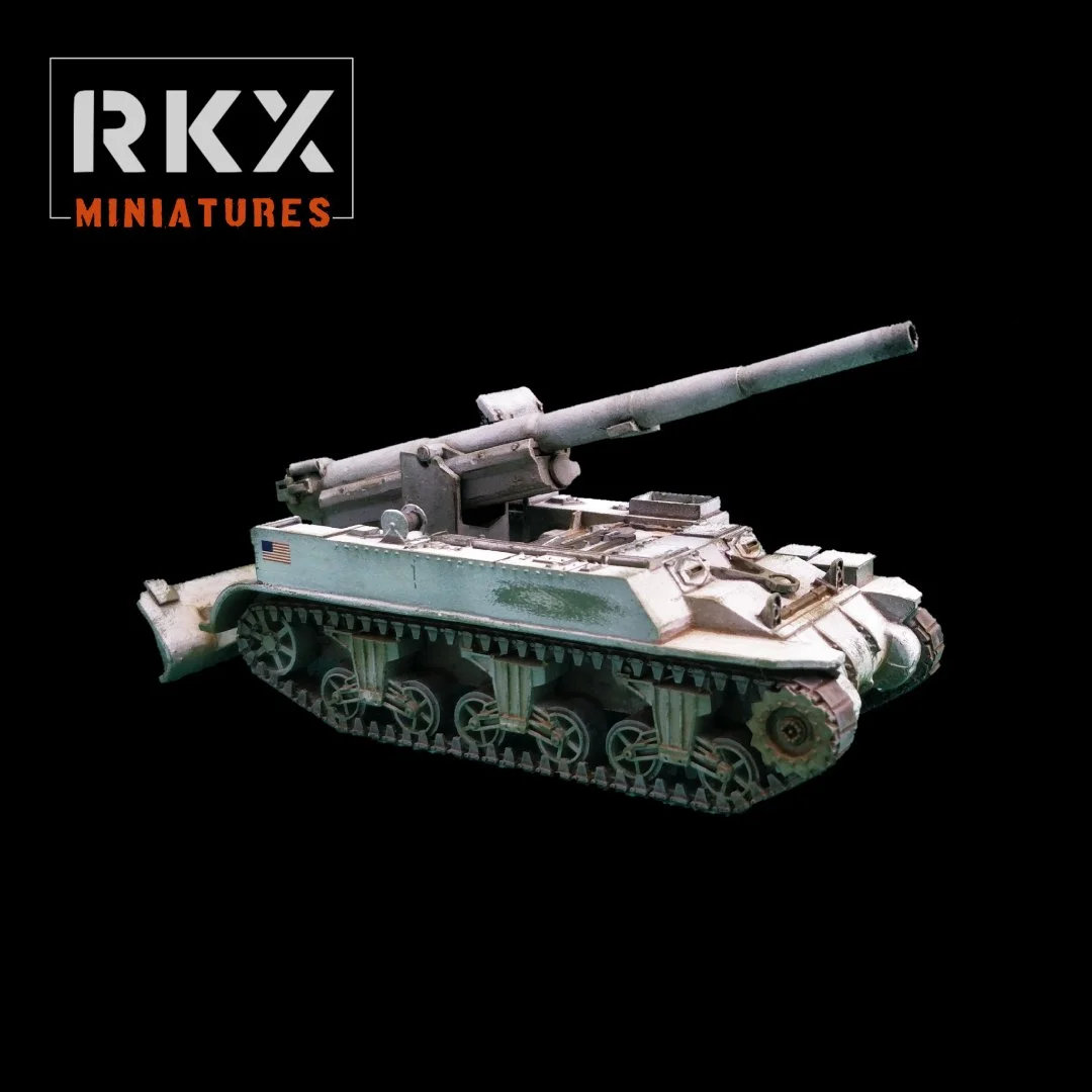 M12 Track Vehicle Big Gun | US Army | RKX Miniatures | 28MM 1/56