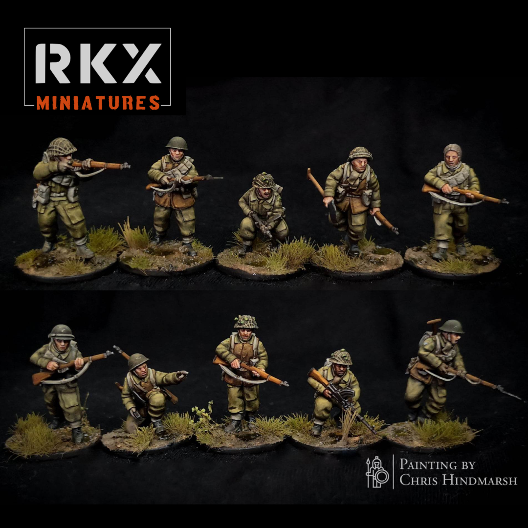 Rifle Section Full Kit | Brits + Canada | RKX Miniatures | 28mm BA3