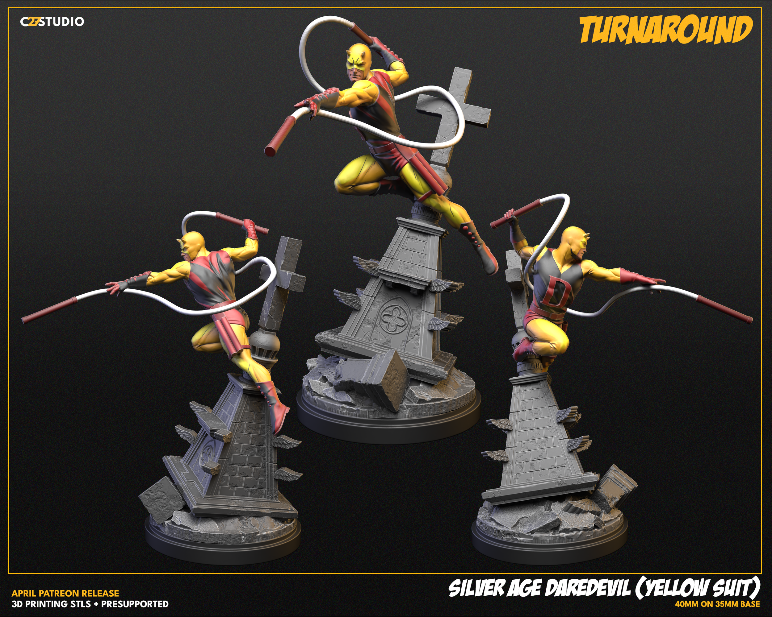 Silver Age Daredevil Yellow Suit - Turnaround.png
