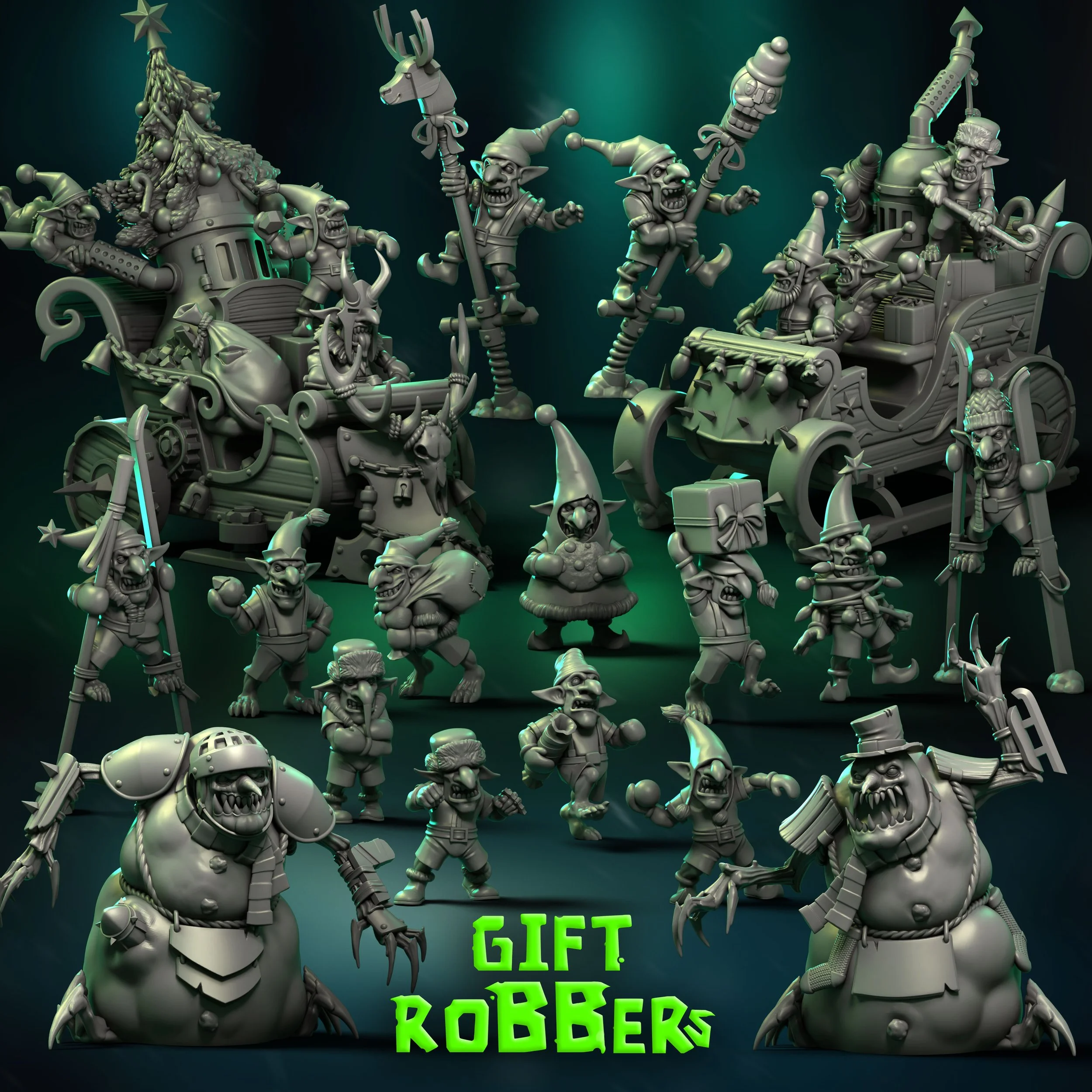 Gift Robbers Team | Punga Miniatures | Fantasy Football 2025 scale