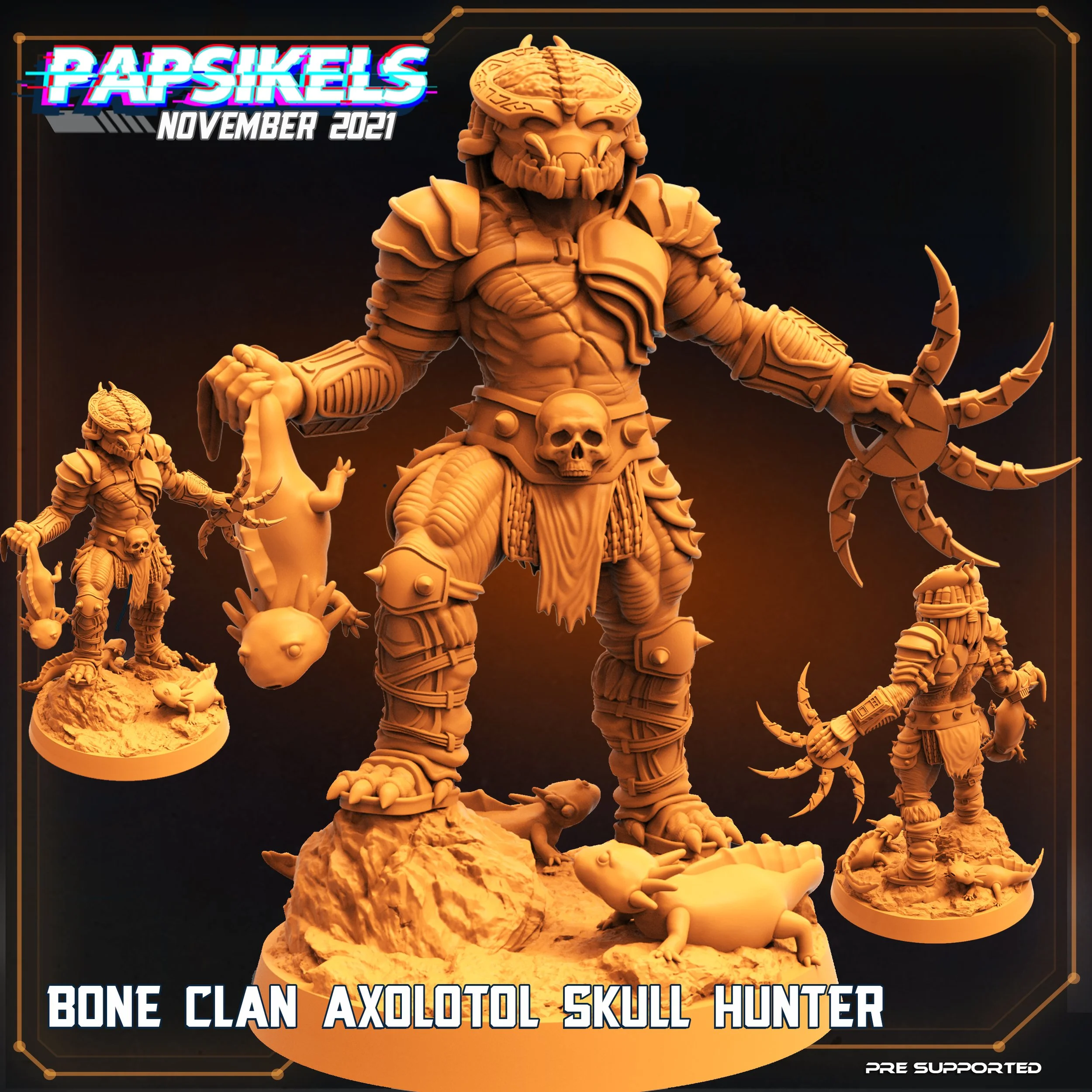 Bone Clan Axolotol   - 32mm scale