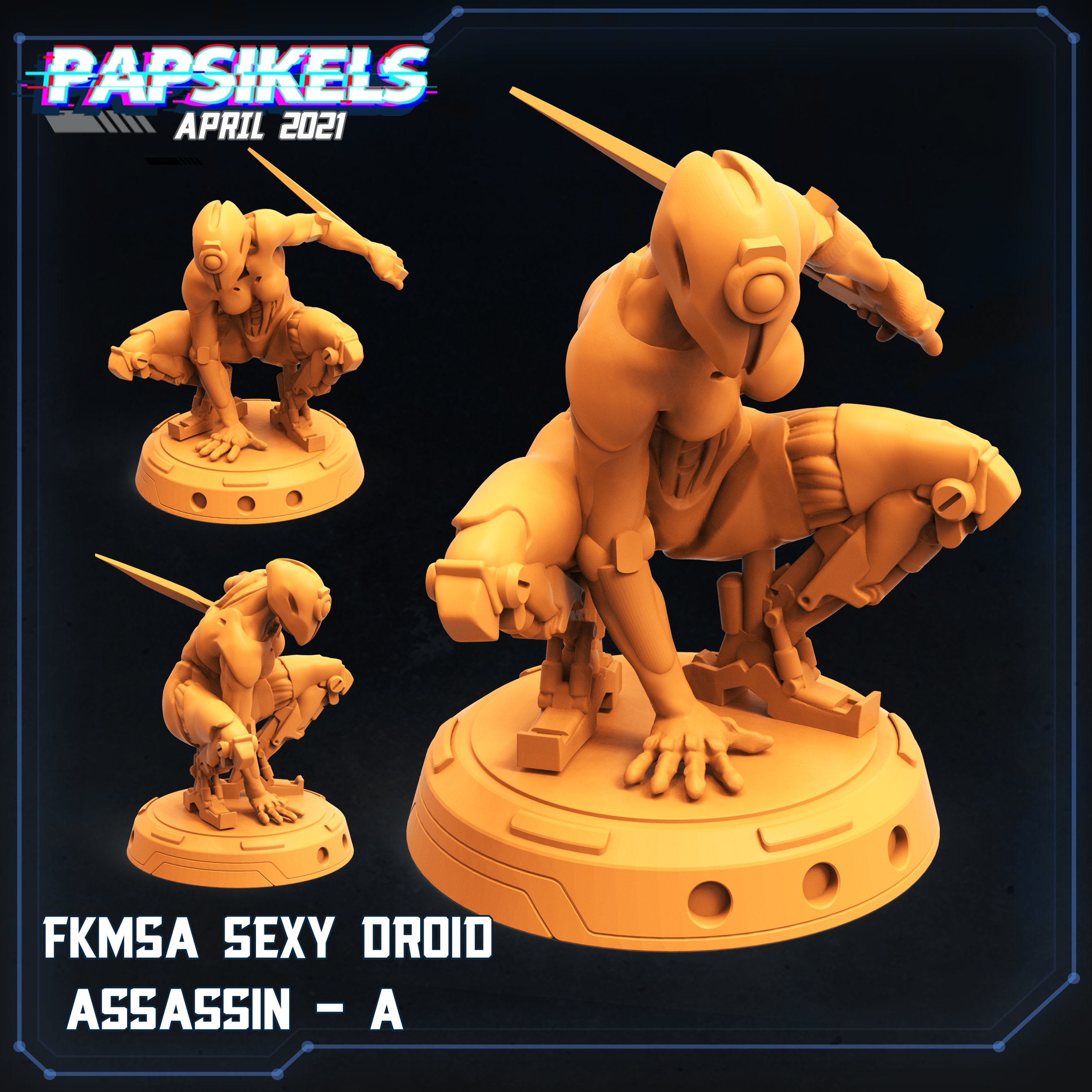 FKMSA  Sexy Assasin Droid - Cyberpunk - Papsikels - 32mm Scale