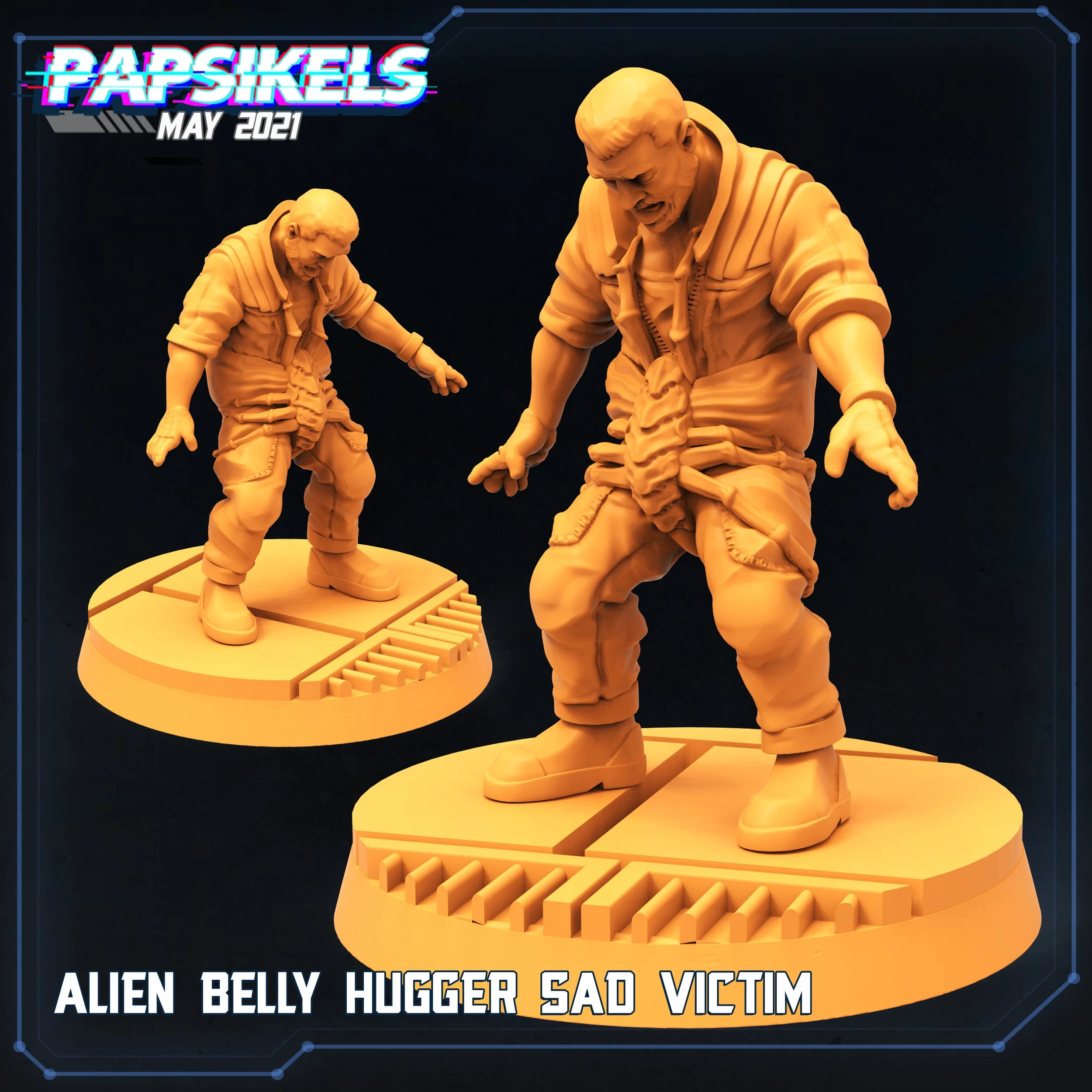 Belly Hugger Sad Victim - Colony Marines - 32mm scale