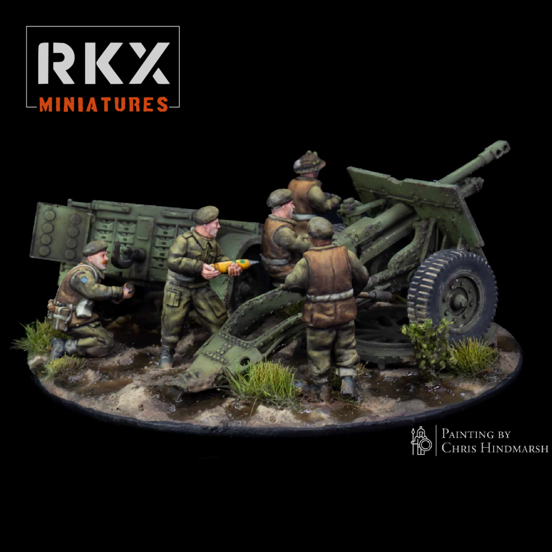 25 PDR Team  | Brits + Canada | RKX Miniatures | 28mm BA3