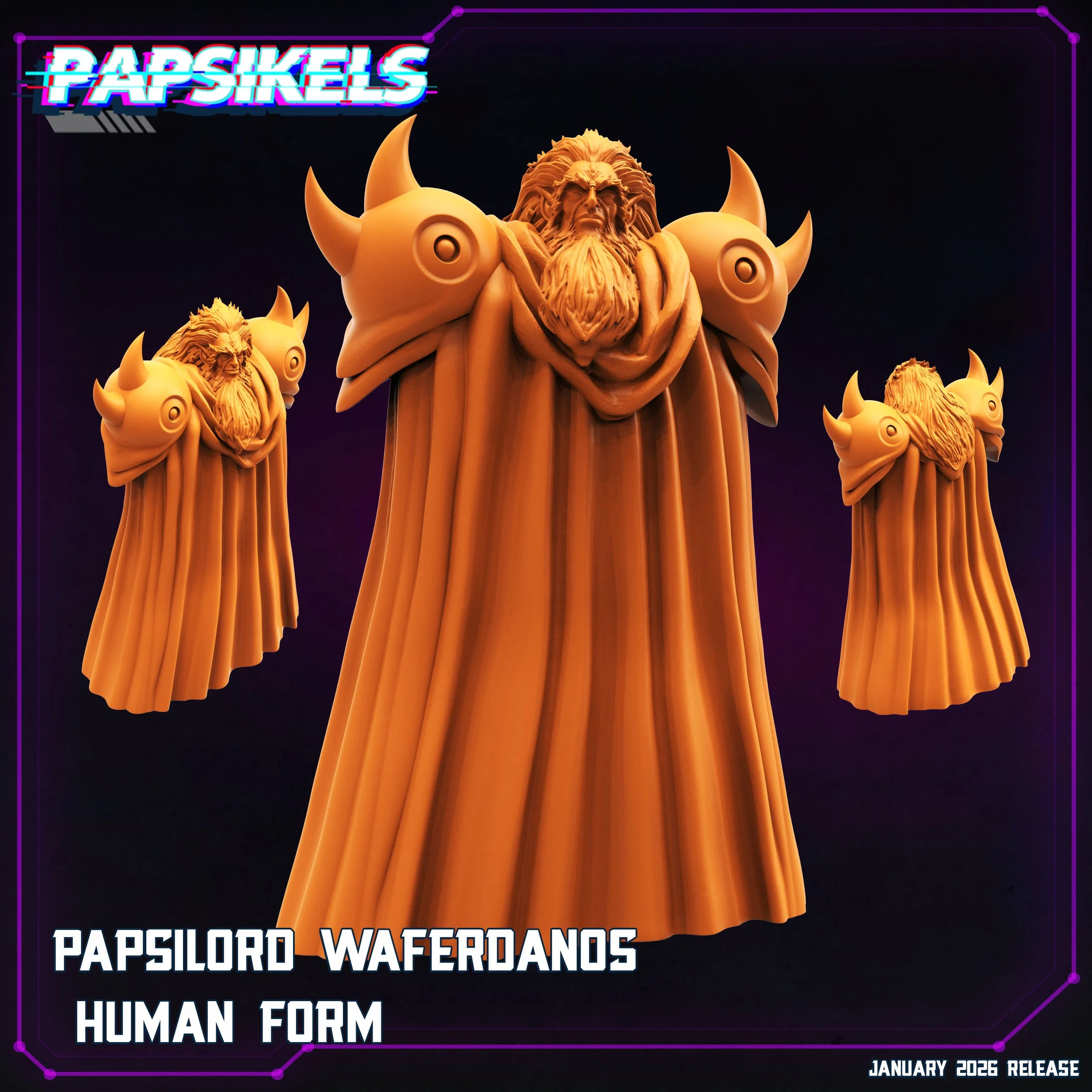 Papsilord Waferdanos Human Form - Cyberpunk - Papsikels - 32mm Scale