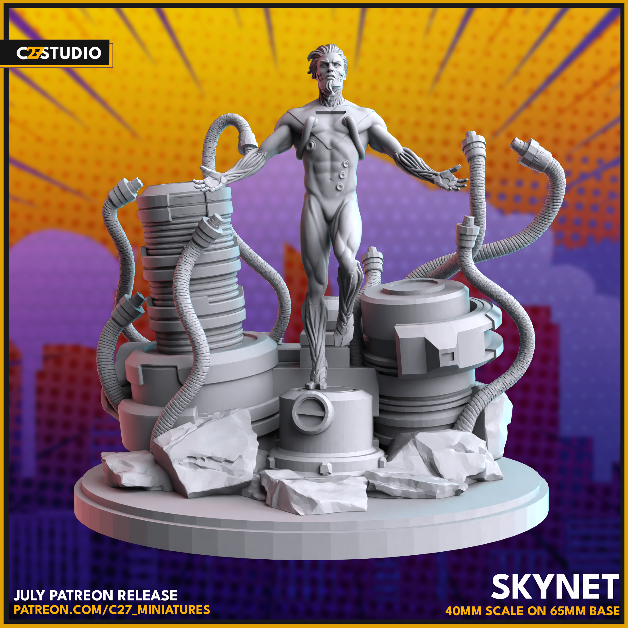 SeBastian - C27 Miniatures - Superhero games - 40mm Scale System