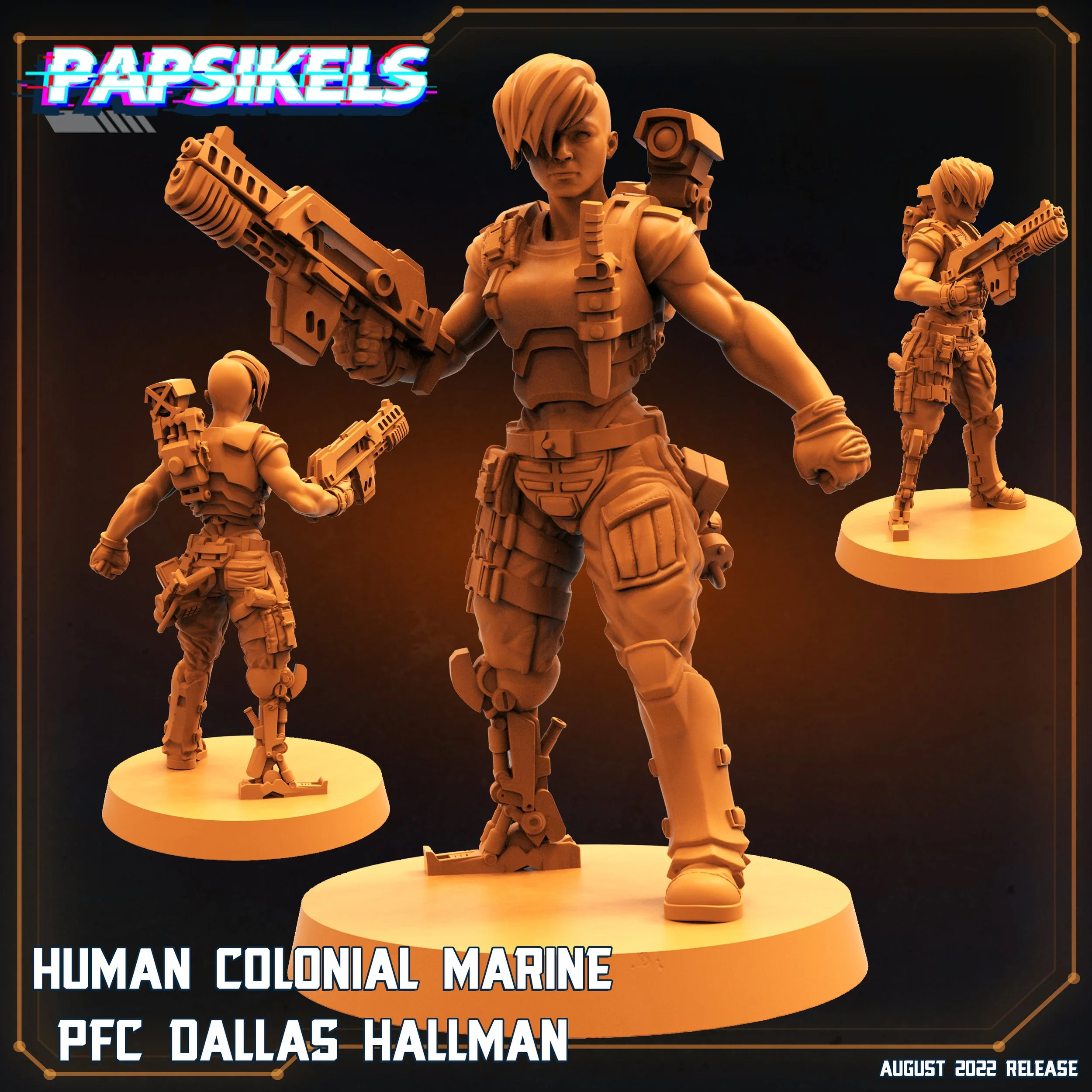PFC Dallas Hallman - Colony Marines - 32mm scale