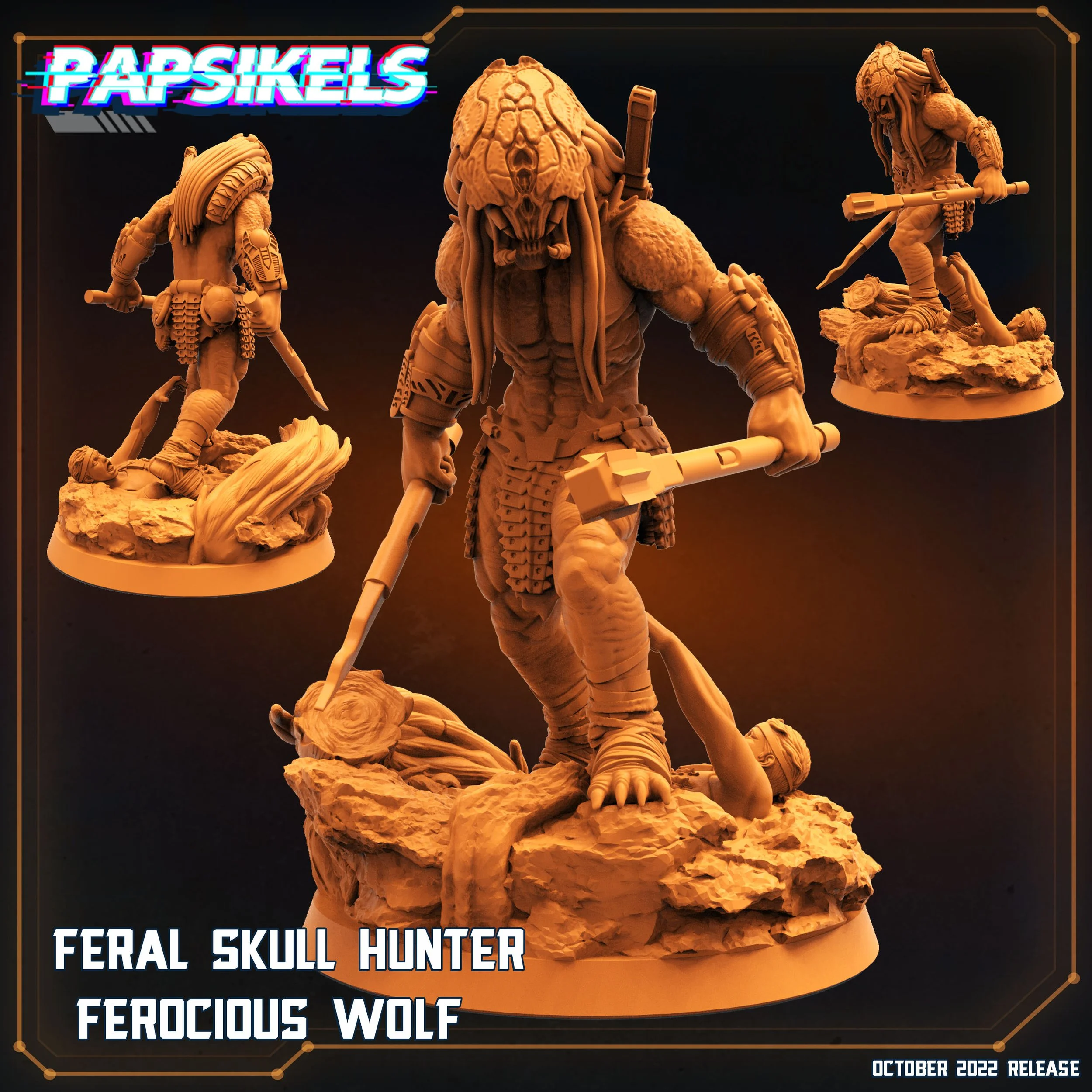 Feral Feracious Wolf  - 32mm scale