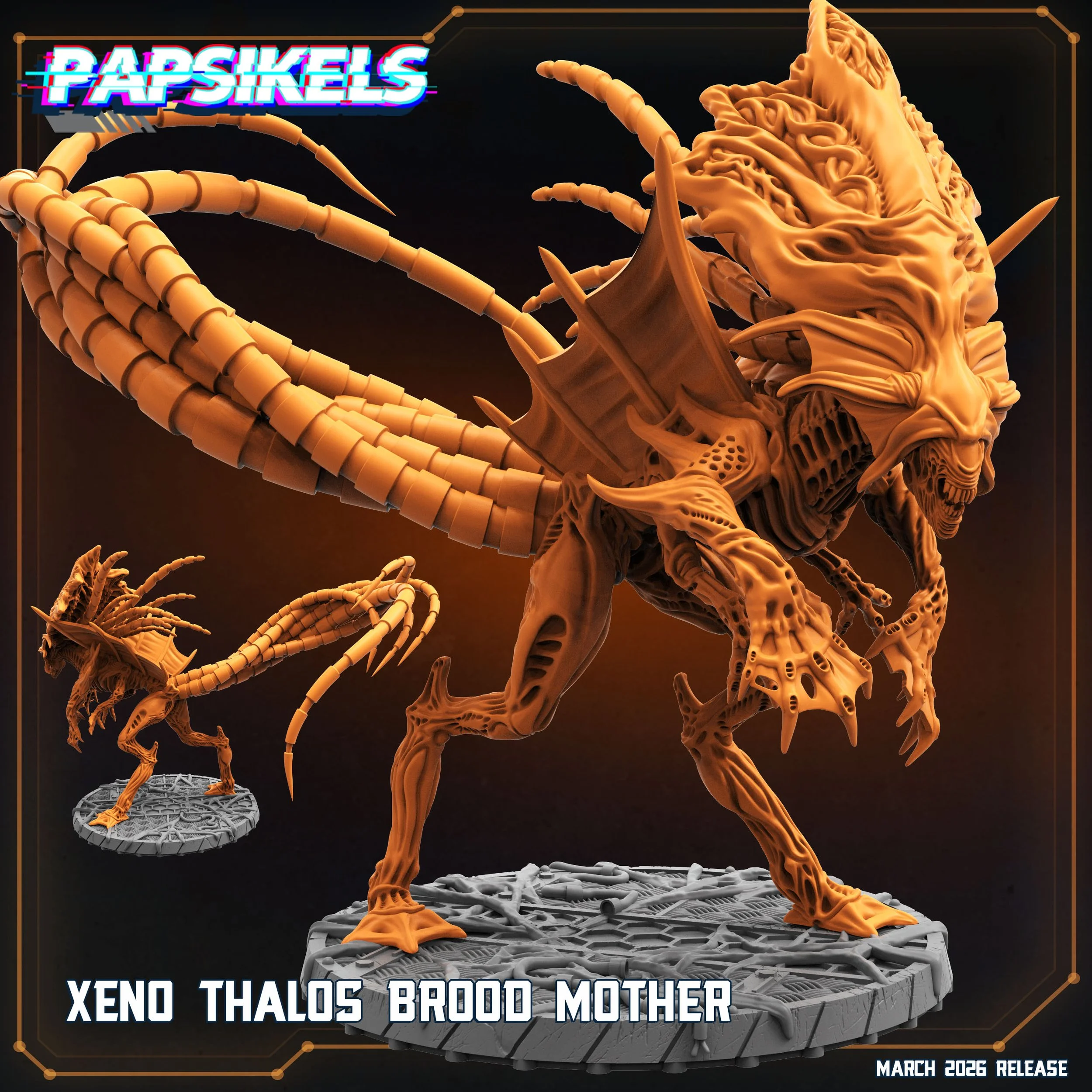 Xeno Thalos Brood Mother - Queen - Xenos - 32mm scale