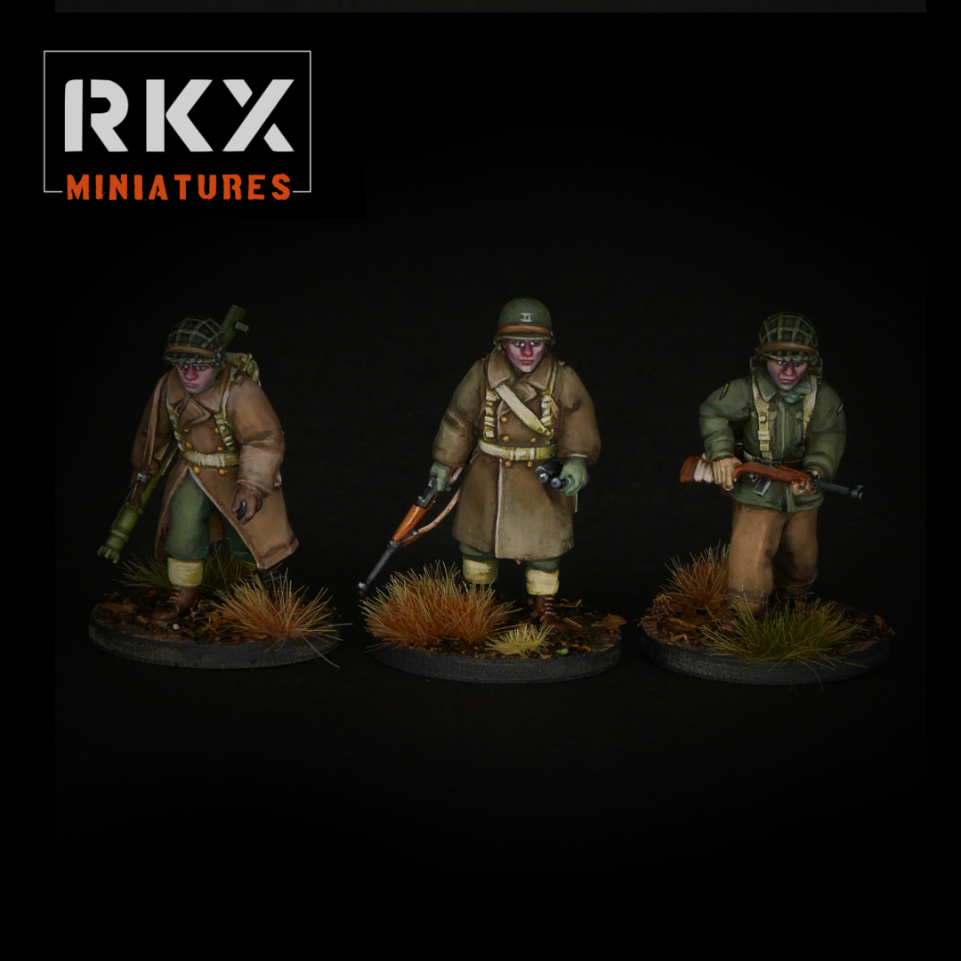 HQ Squad | US Army | RKX Miniatures | 28MM 1/56