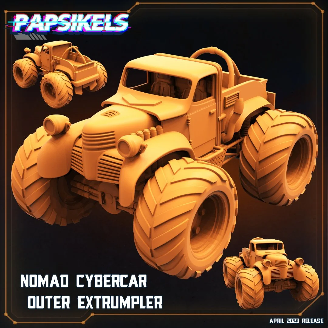 Nomad Cybercutor Extrumpler - Vehicle - Post Apoc - 28mm scale