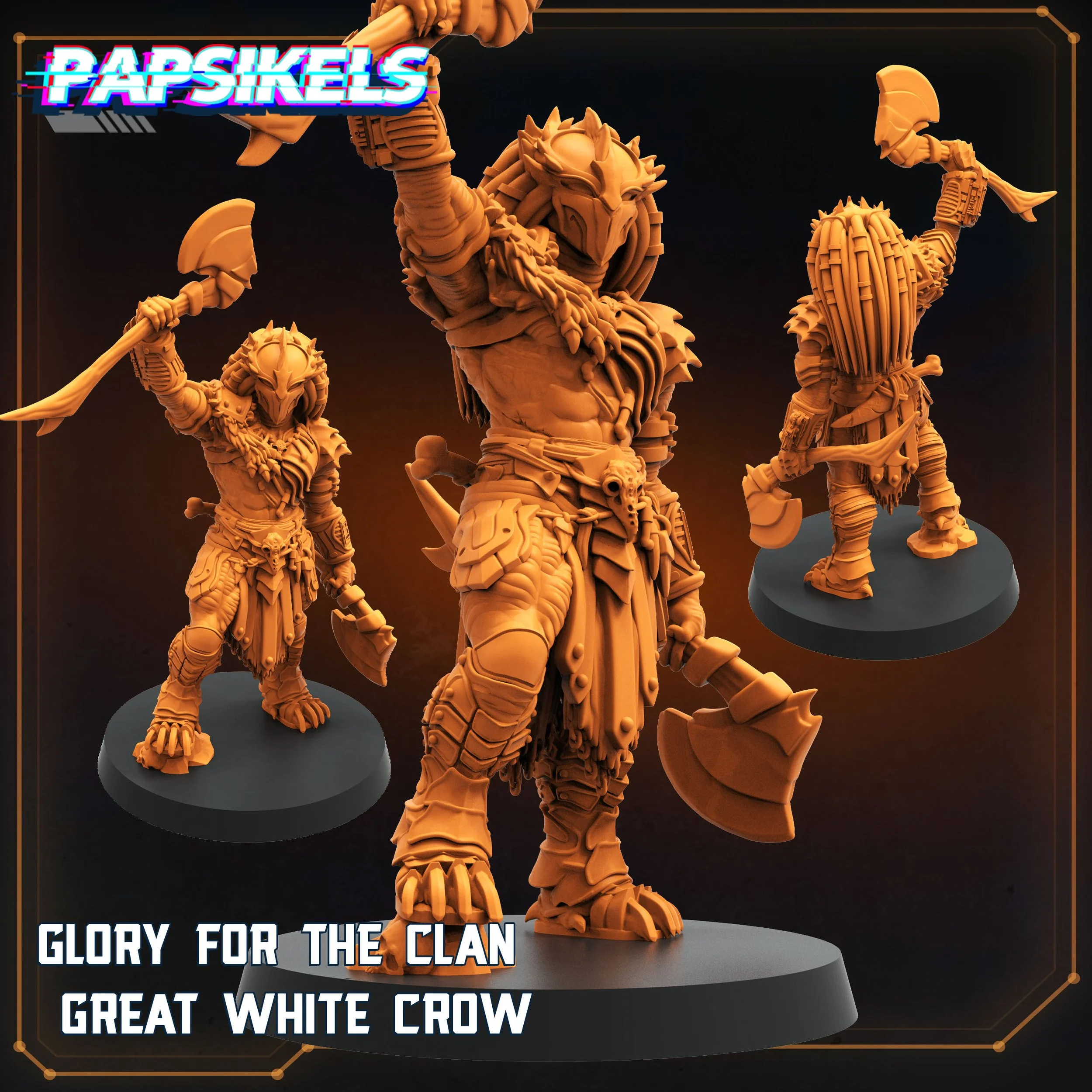 Glory Clan Great White Crow  - 32mm scale